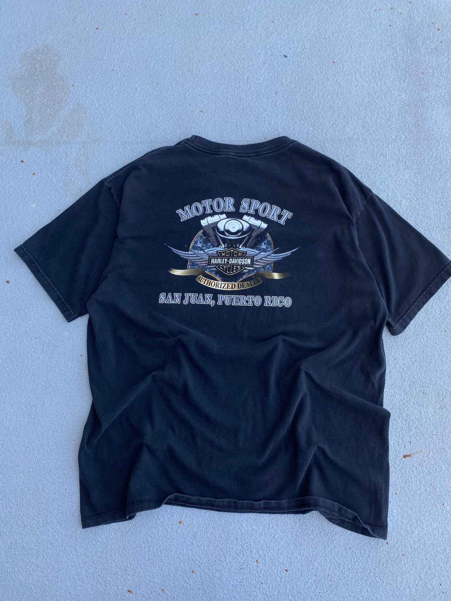 Vintage Harley Lightning Eagle Shirt Size Extra Large