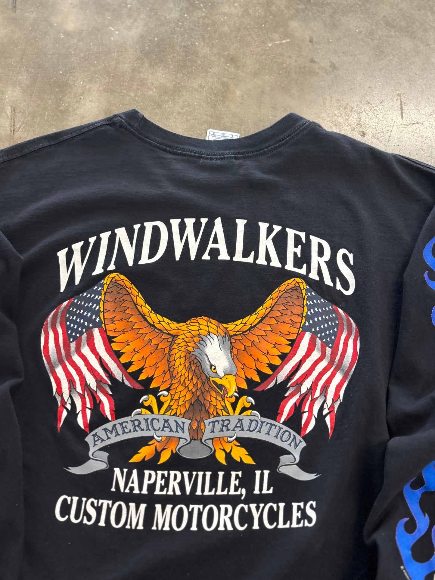 Vintage Biker Tattoo long sleeve size large