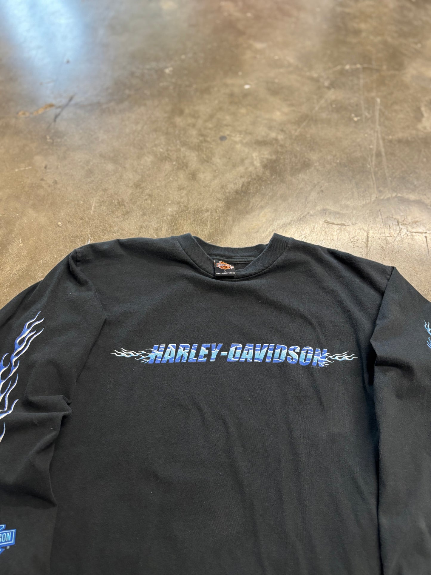 Vintage Harley Davidson twin towers long sleeve size large