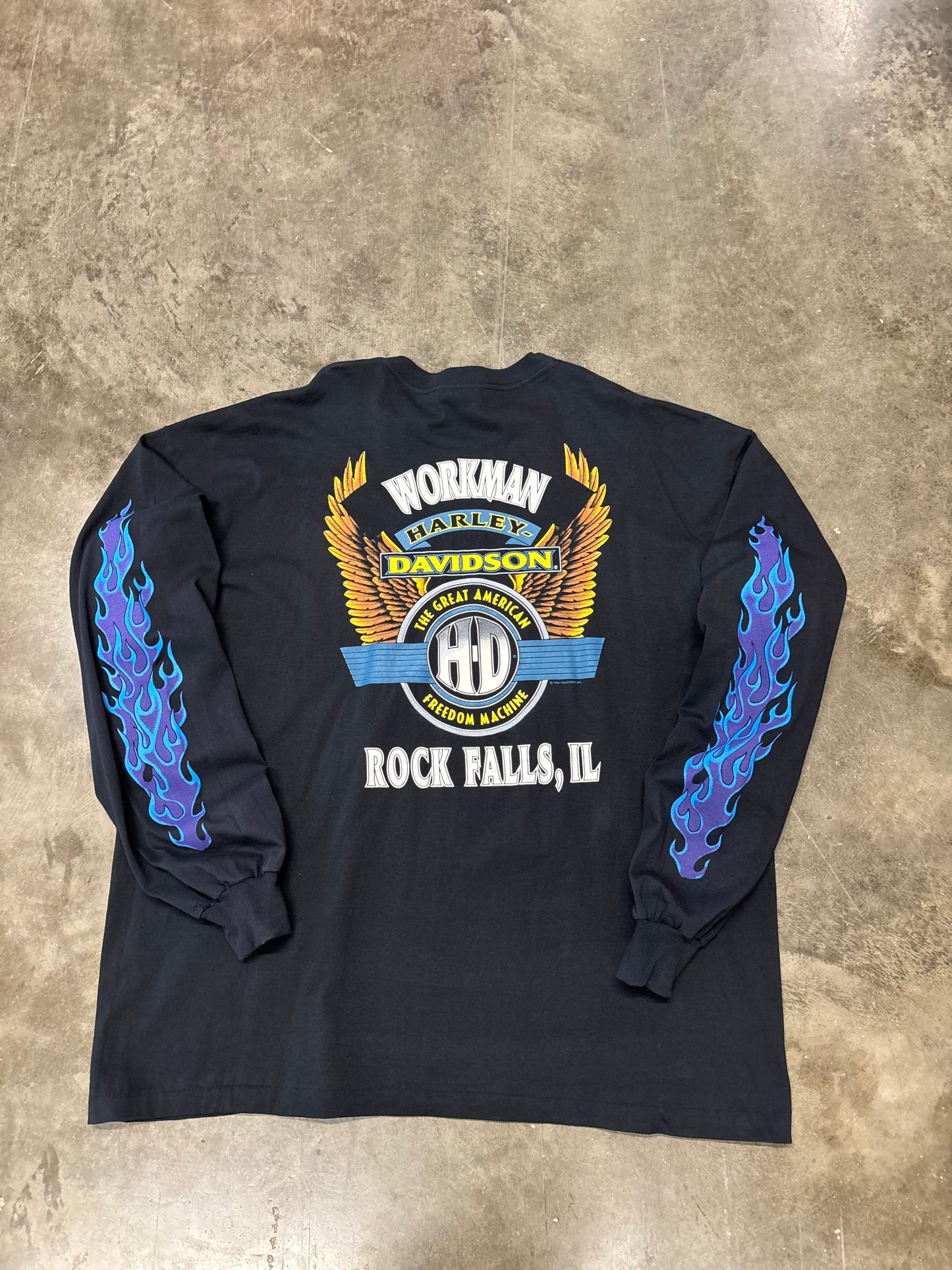 Vintage Harley Davidson Chrome sweet chrome long sleeve size xxl