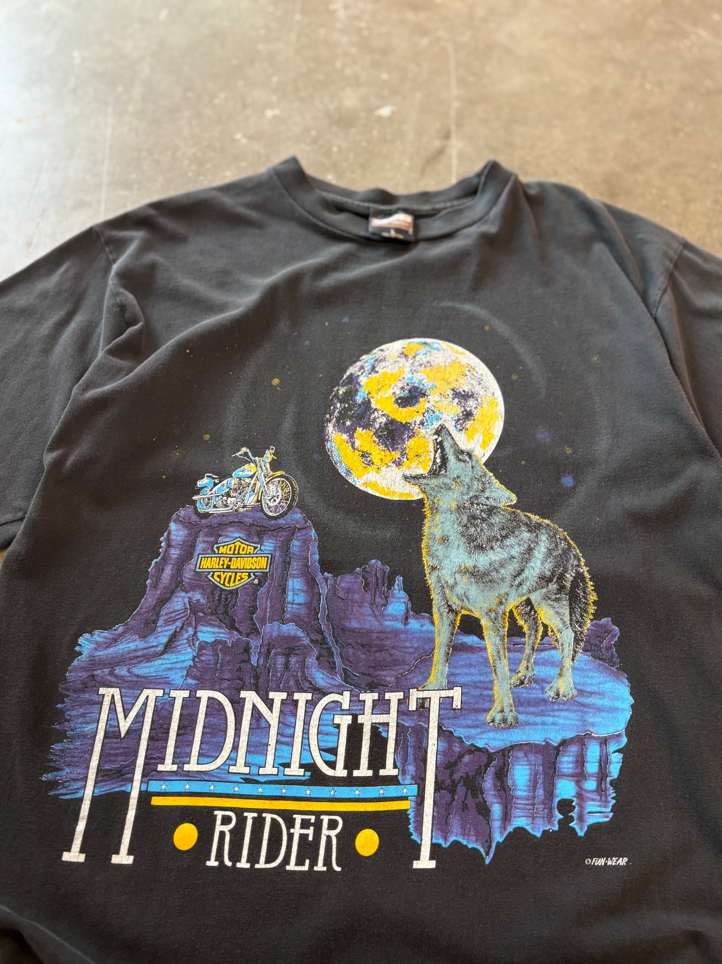 Vintage Harley Davidson midnight rider shirt size large