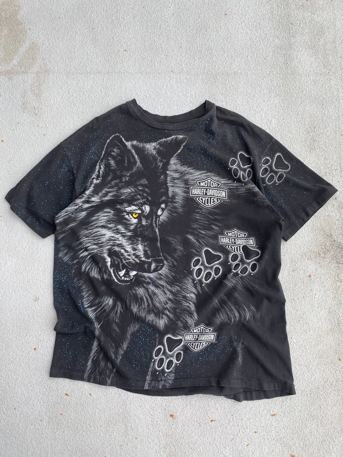 Vintage 90’s Harley Davidson Wolf Shirt Size XL