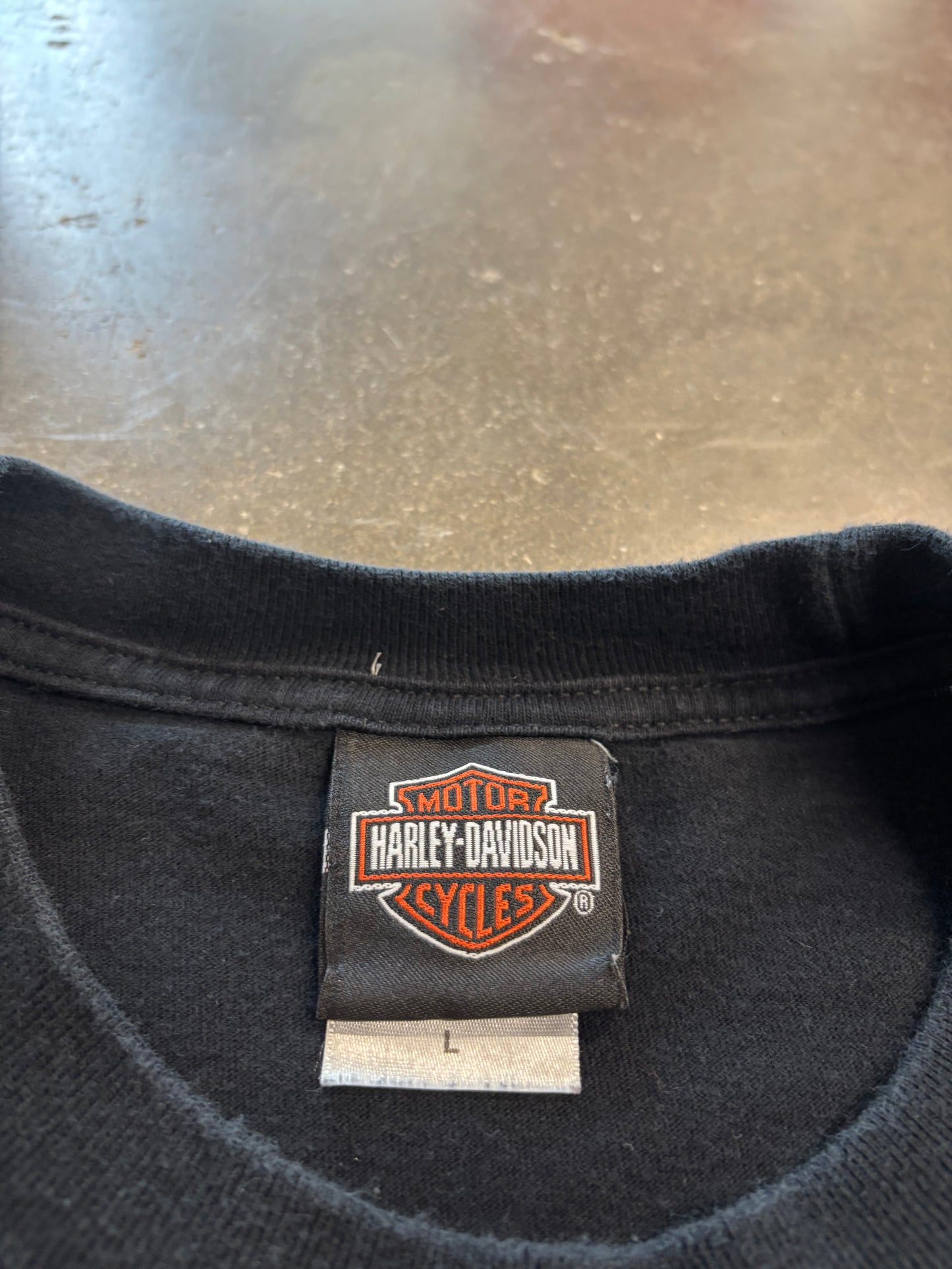 Vintage Harley Davidson Chrome Flame long sleeve size large fits xl