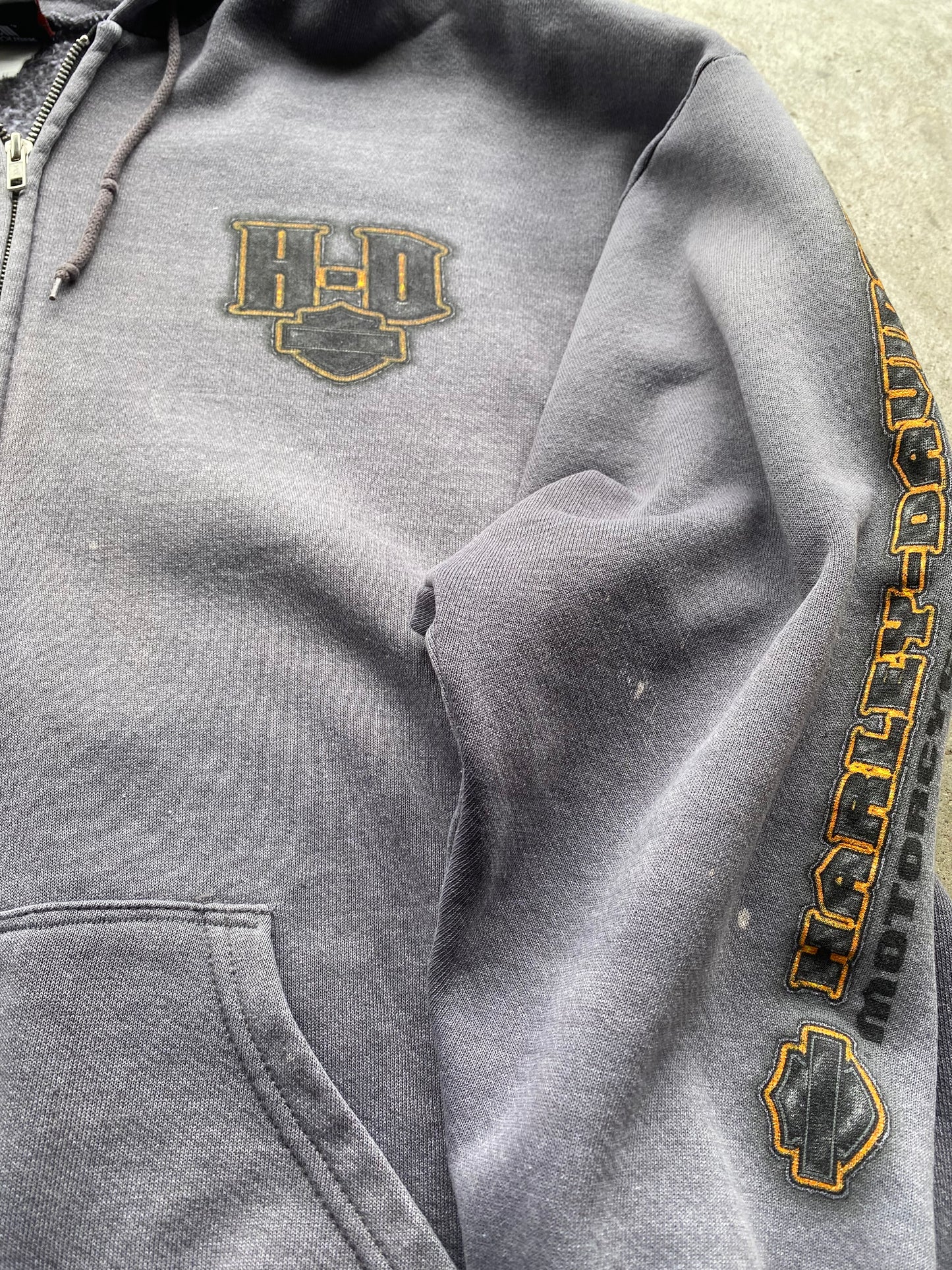 Vintage Harley Davidson faded out hoodie size extra large