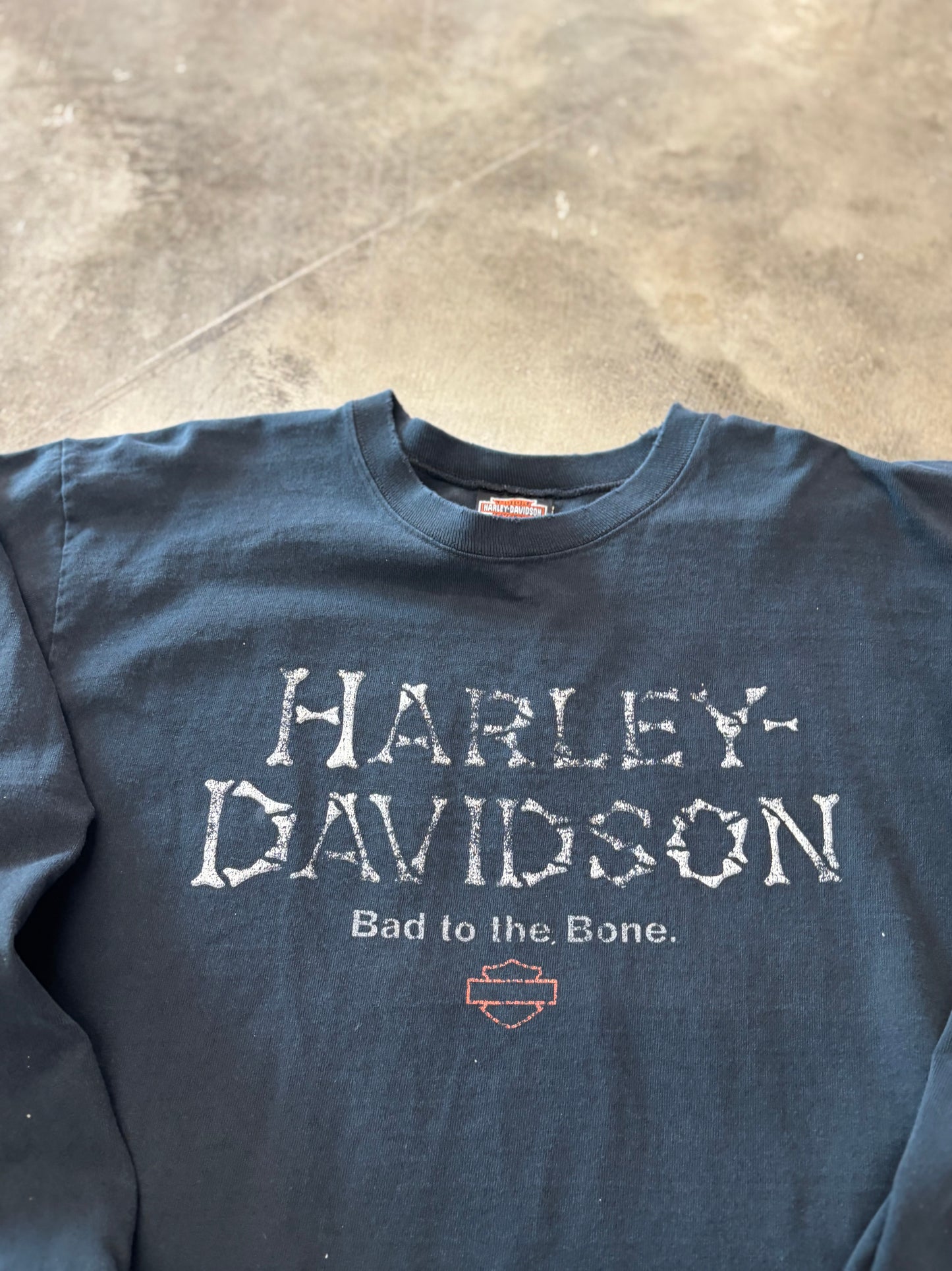 Vintage Harley Davidson Bad to the bone long sleeve size large