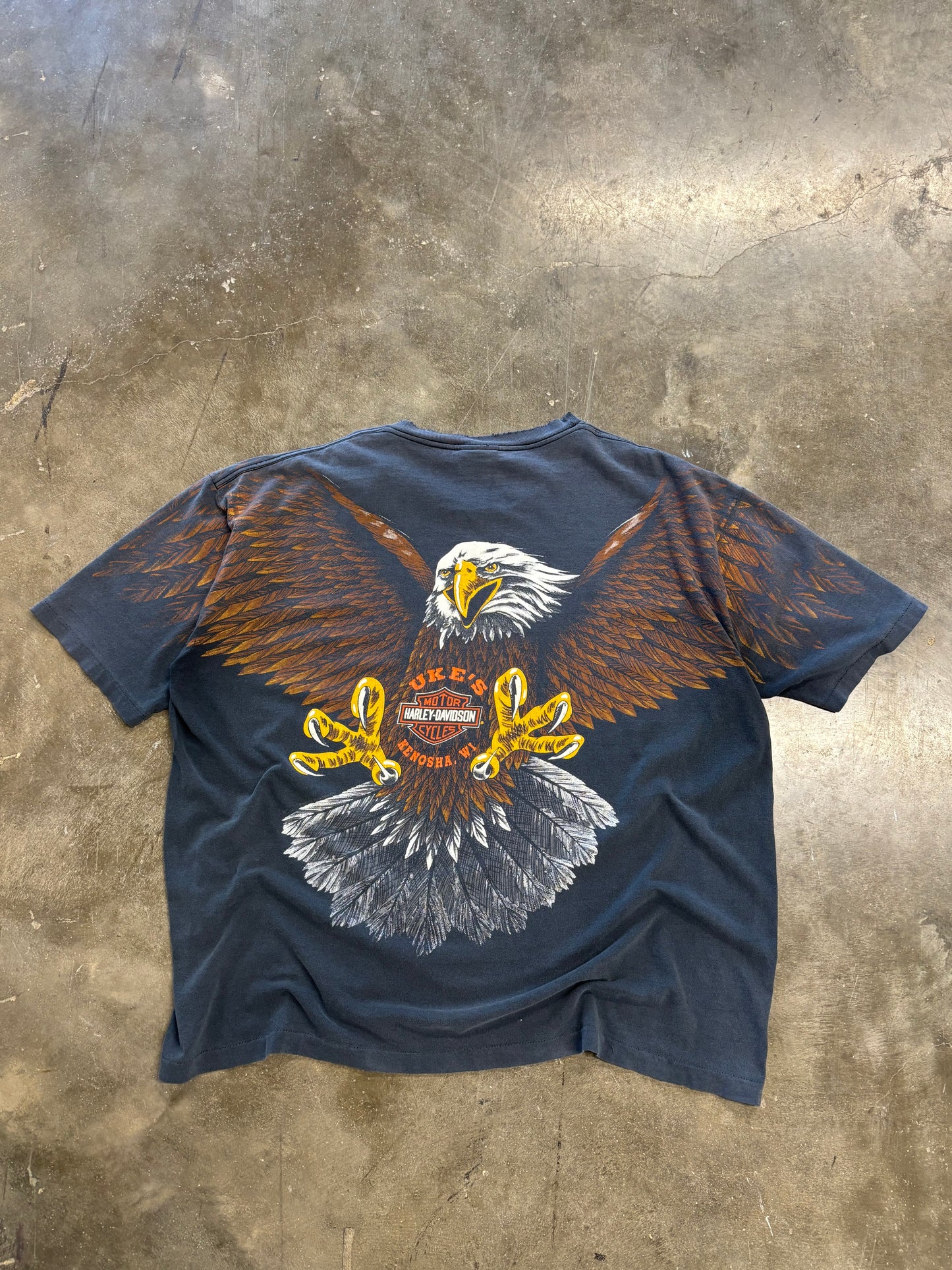 Vintage Harley Davidson Flying Eagle aop size xxxl