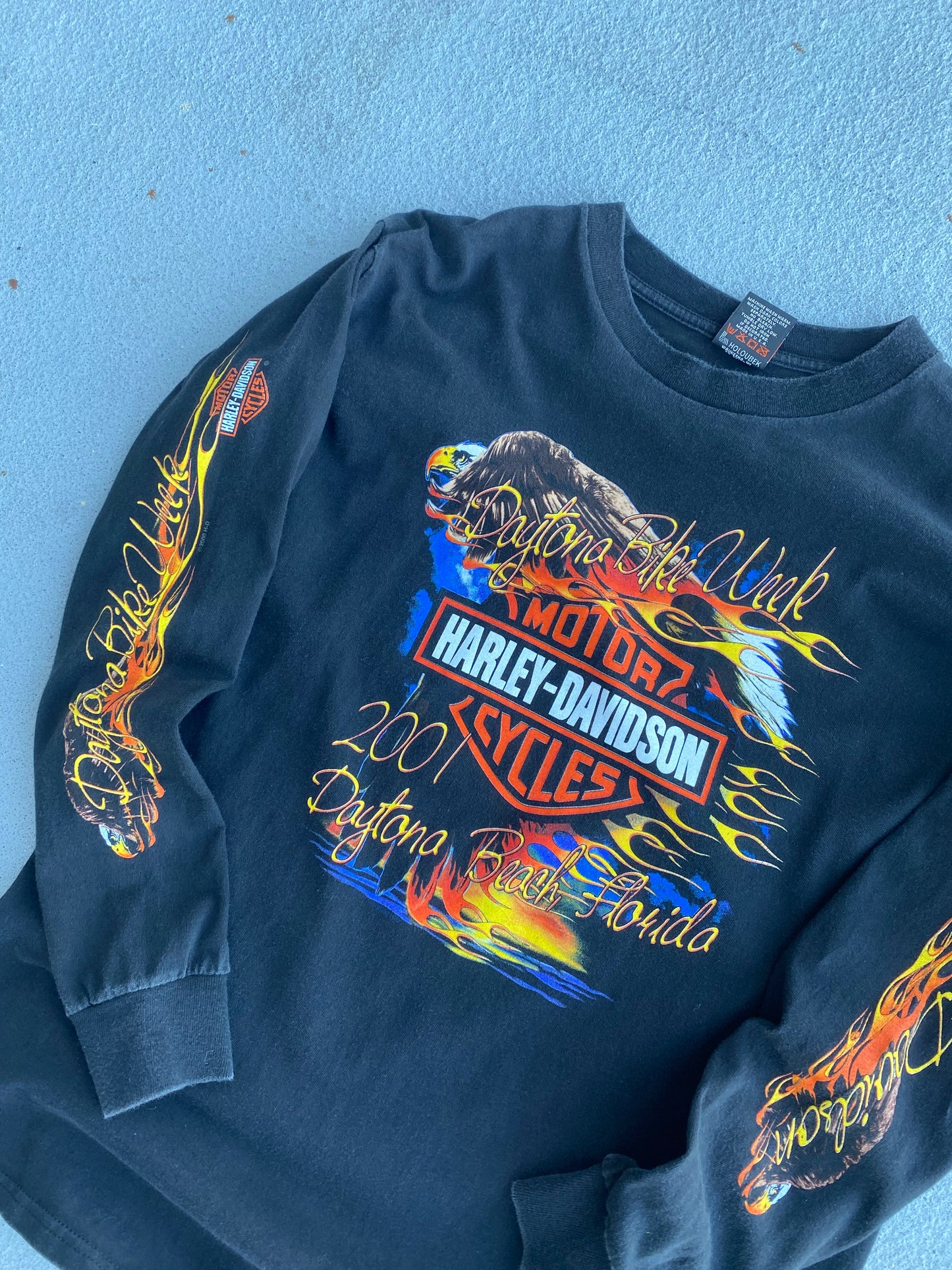 Vintage Harley Davidson Daytona Bike Week long sleeve shirt size large