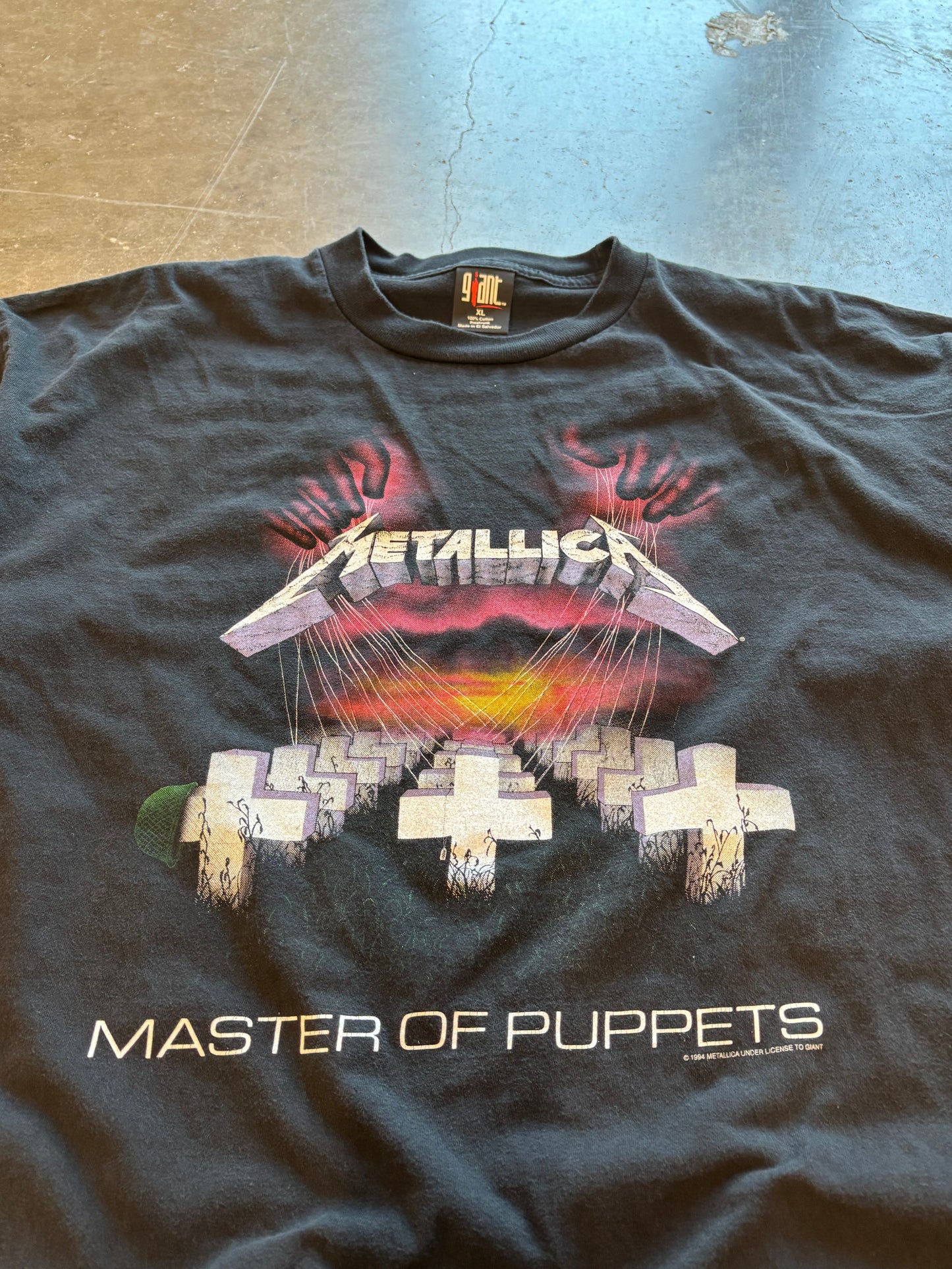 Vintage 1994 Master Of Puppets Metallica shirt size XL