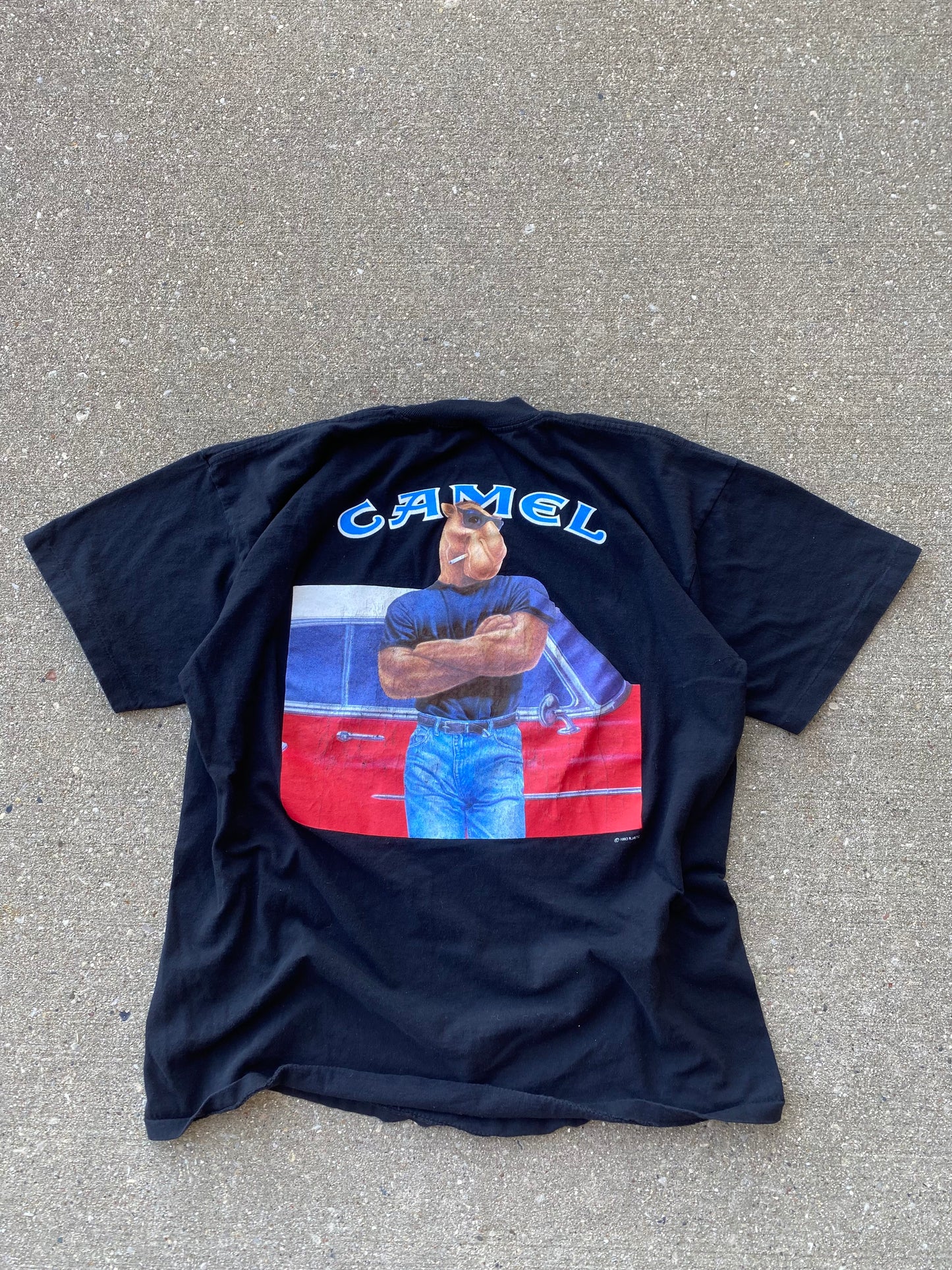 Vintage Joe Camel Garage shirt size XL pocket shirt