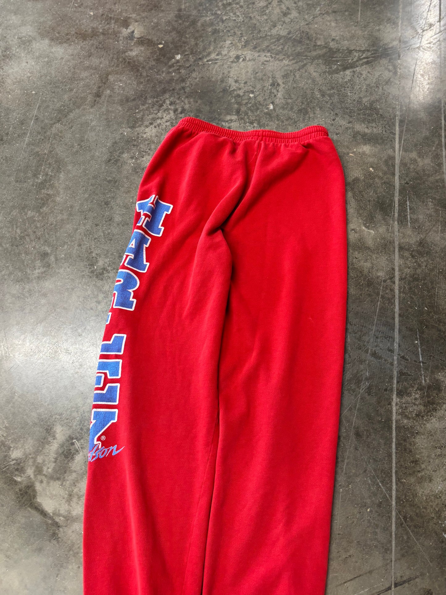 Vintage Harley Davidson red sweatpants size large