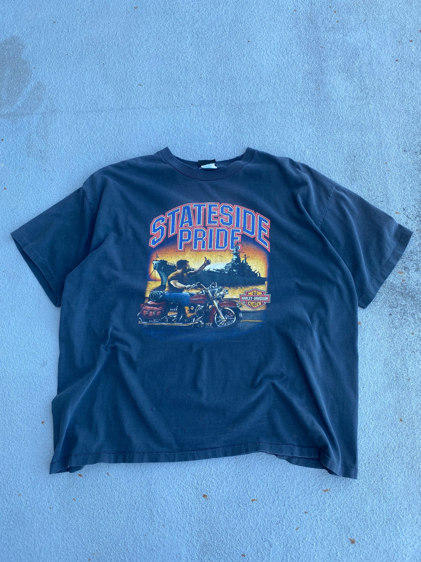 Vintage 1991 Harley Davidson state side pride shirt Size 2XL