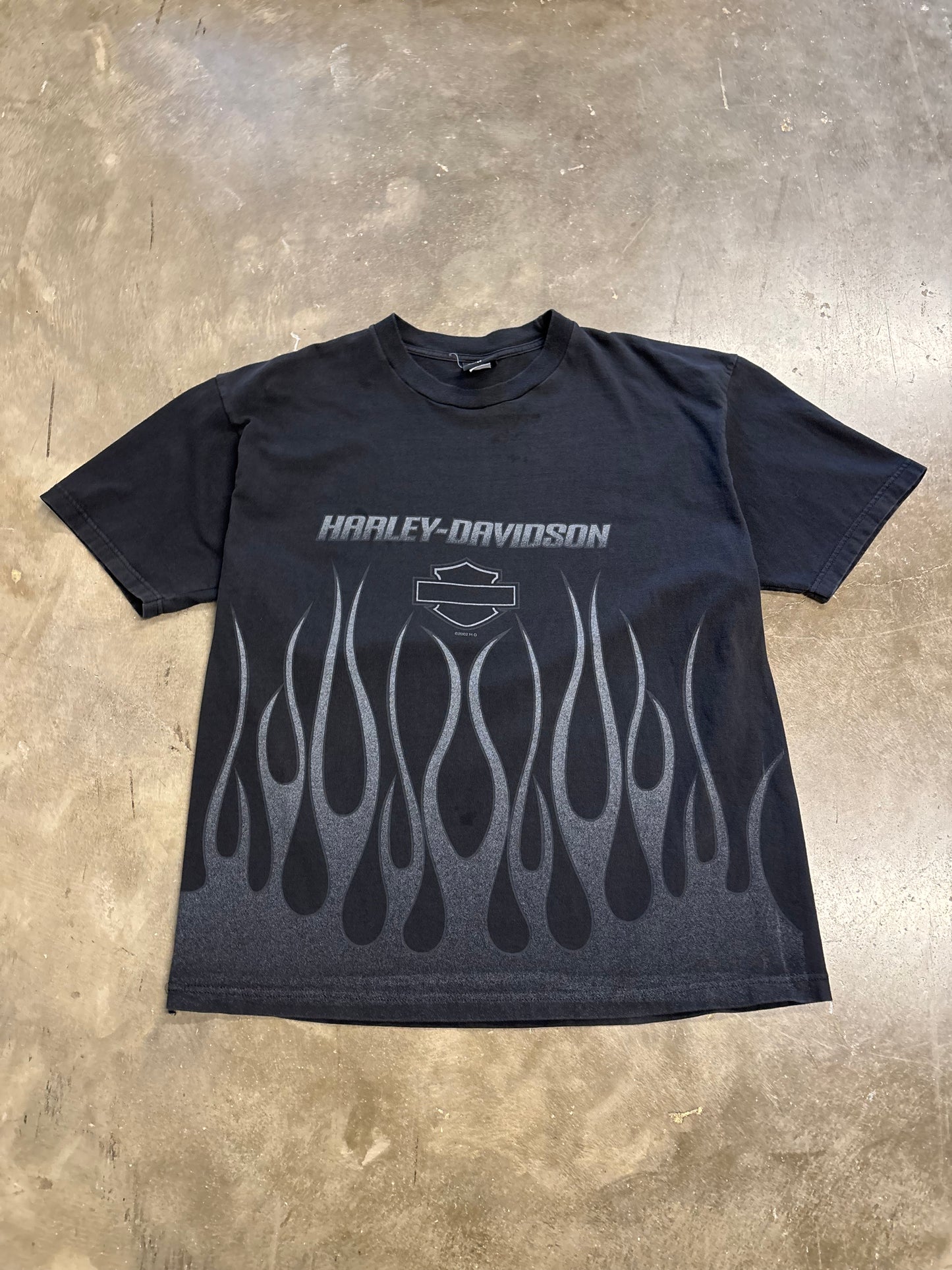 Vintage Harley Davidson Chrome rising flame shirt size xxl