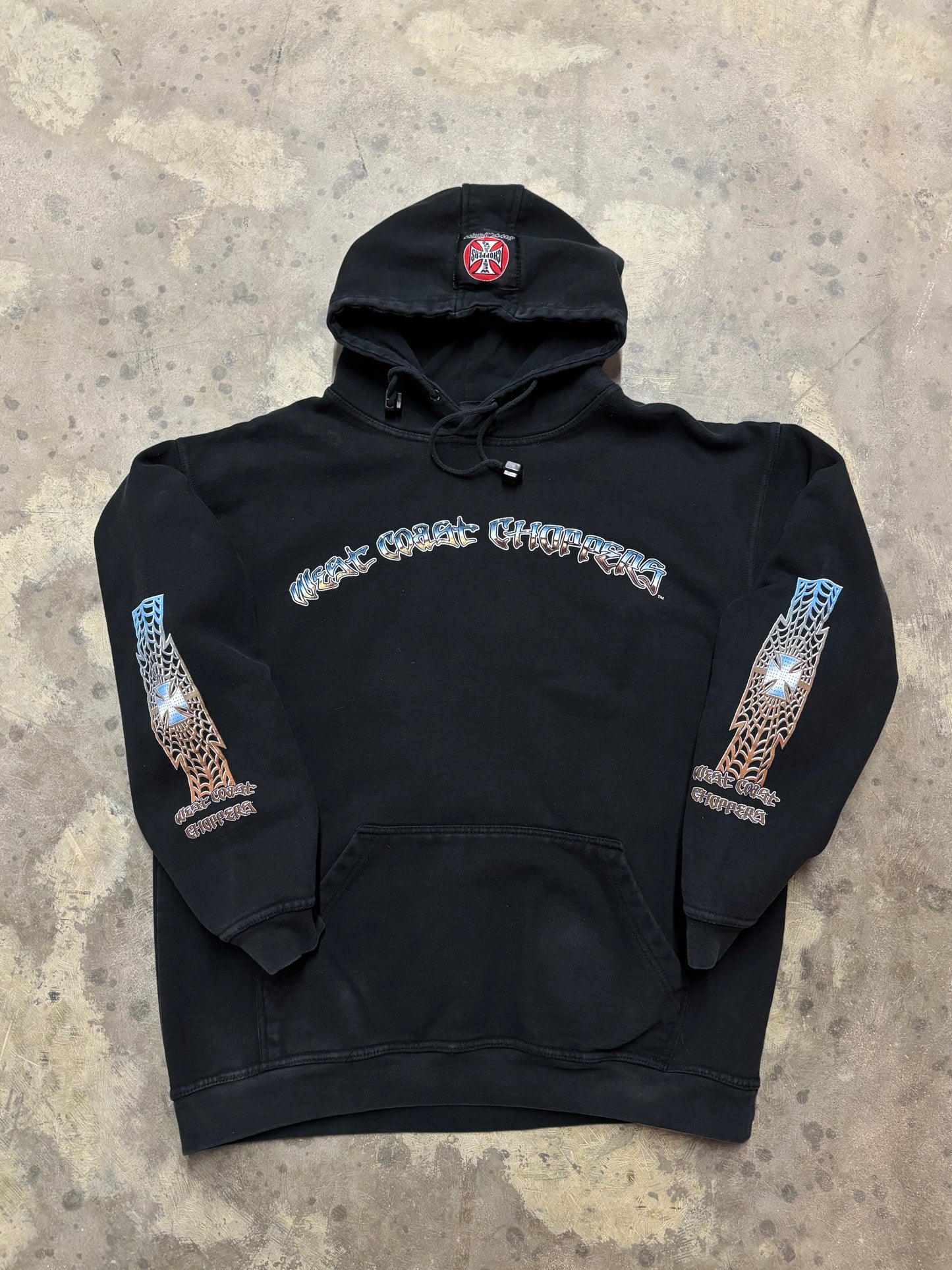 Vintage West Coast Choppers Chrome hoodie size XL