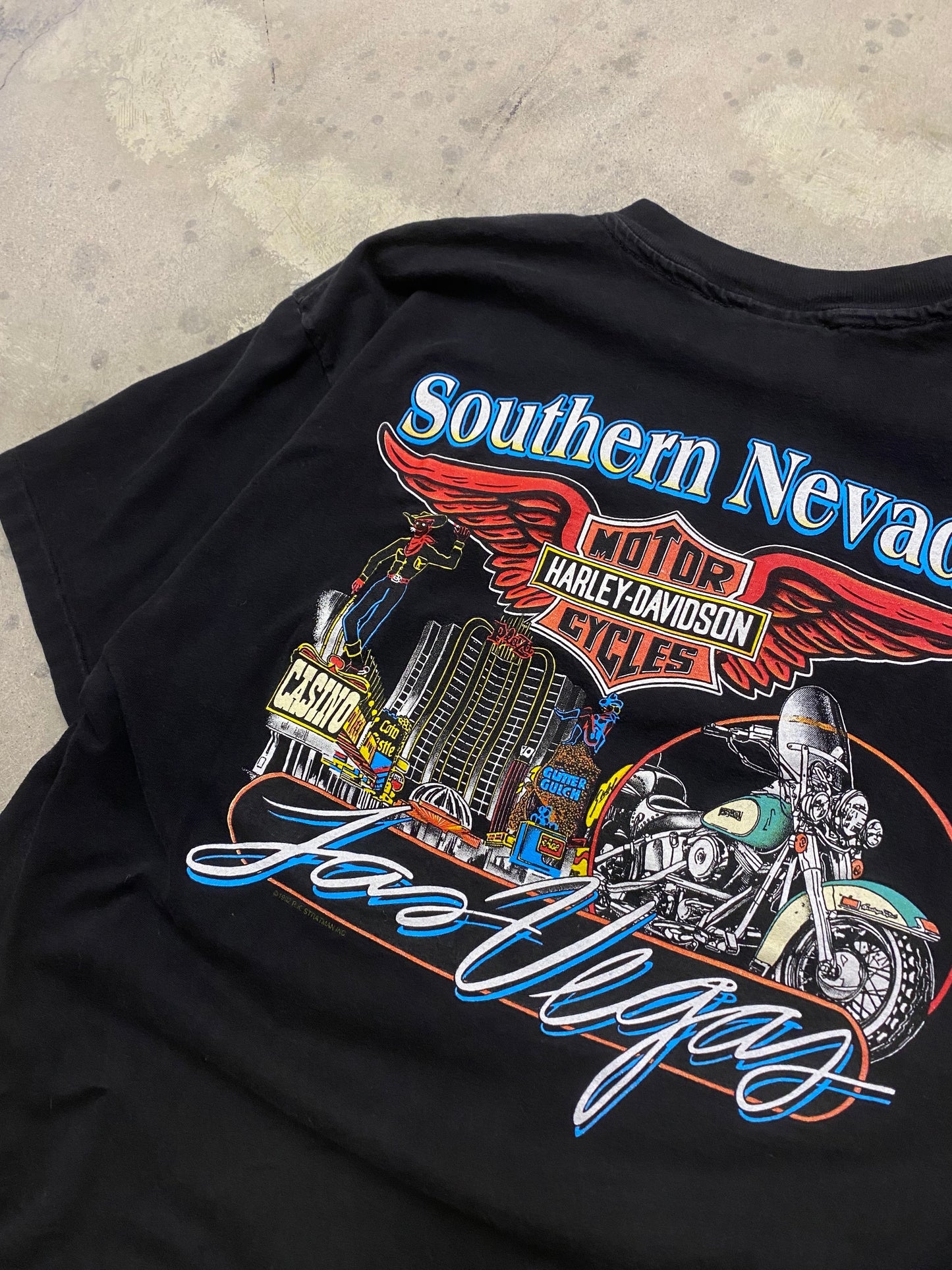 Vintage Harley Davidson Woah this eagle goin crazy size xl