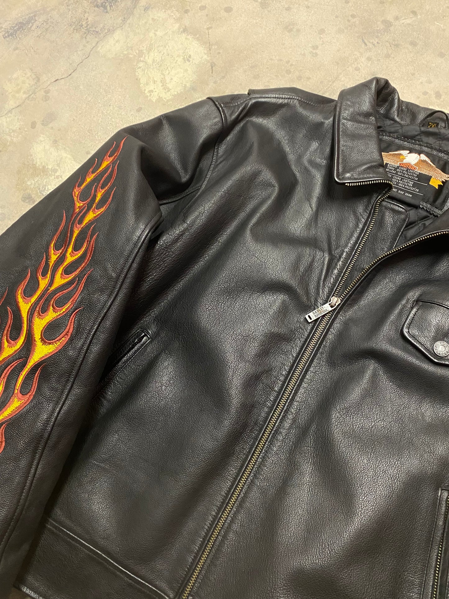 Vintage Harley Davidson Leather Jacket size xxl