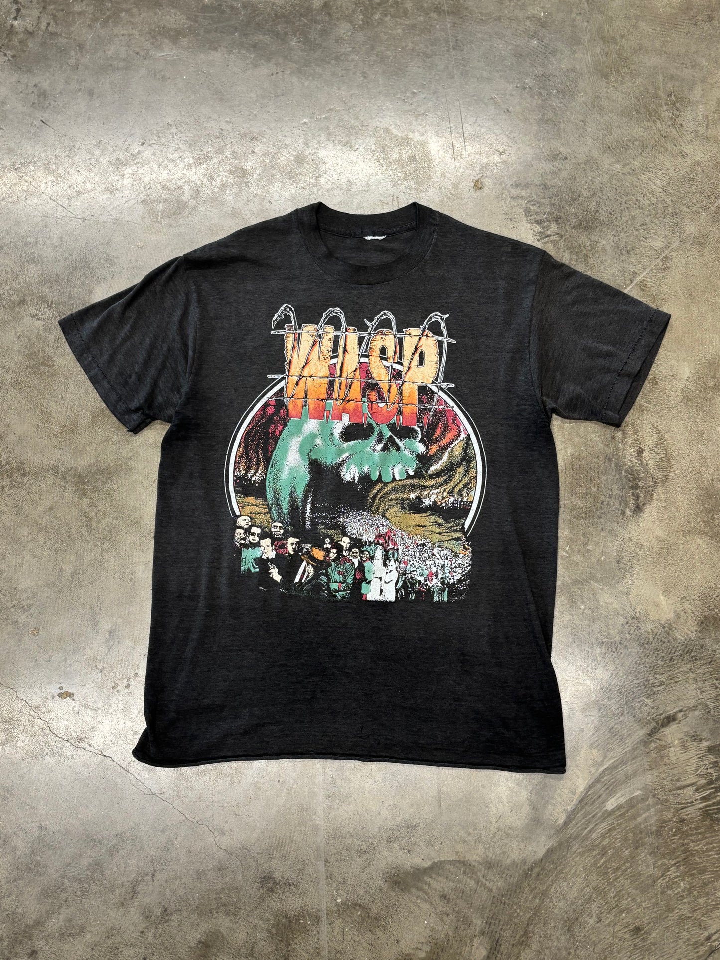 Vintage Wasp band shirt size medium