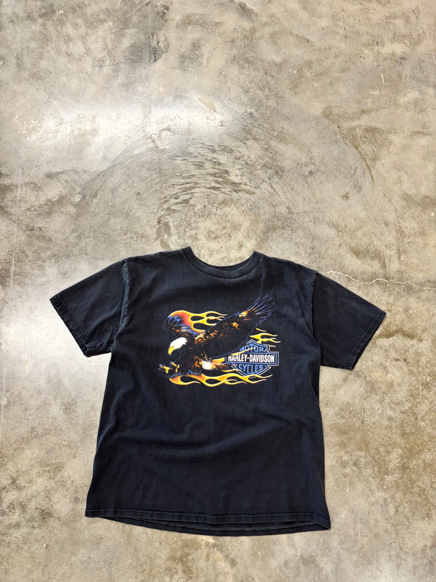 Vintage Harley Davidson Flaming Eagle shirt size xl