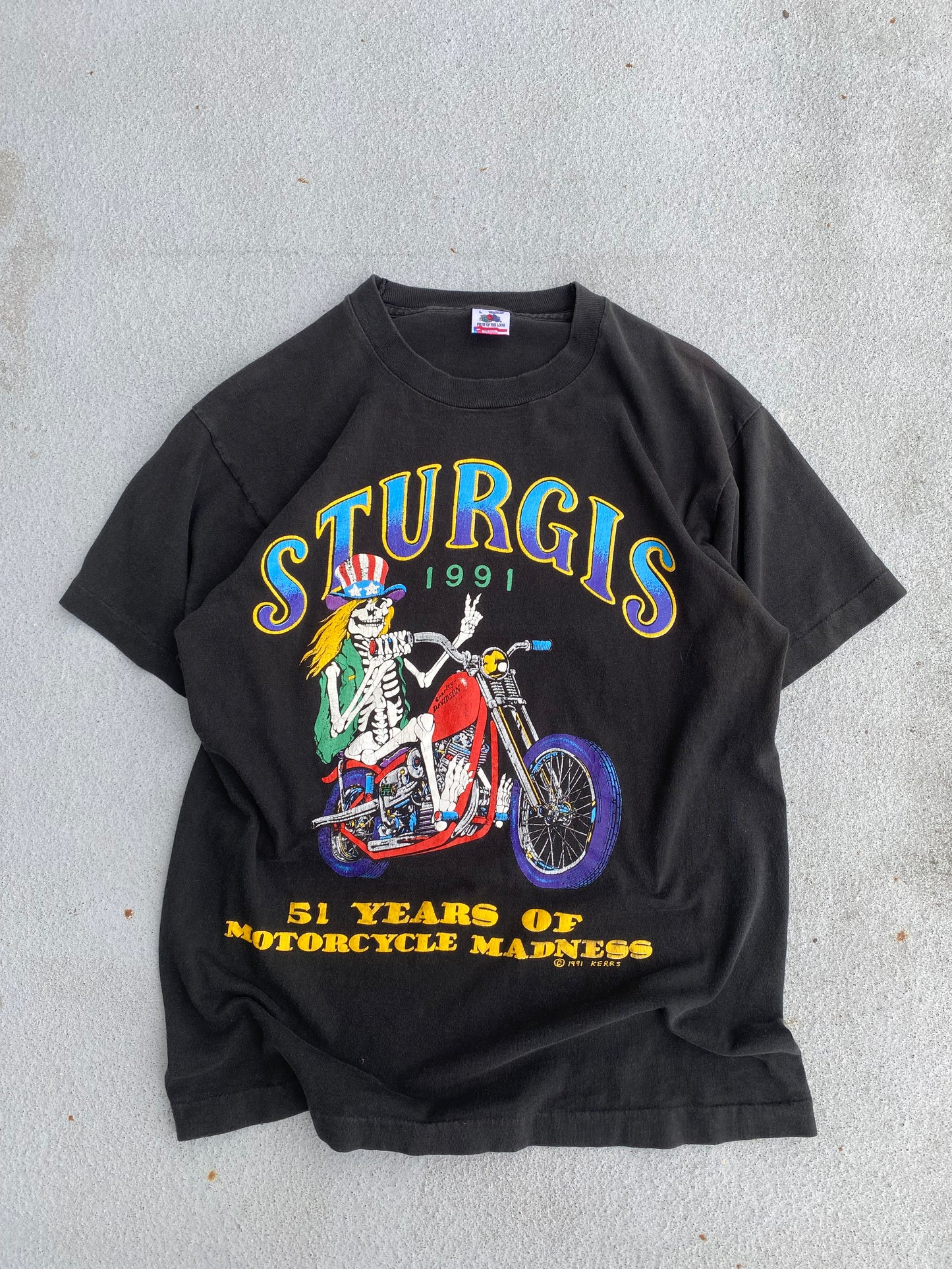 Vintage Sturgis Grateful Dead Inspired Shirt Size Large