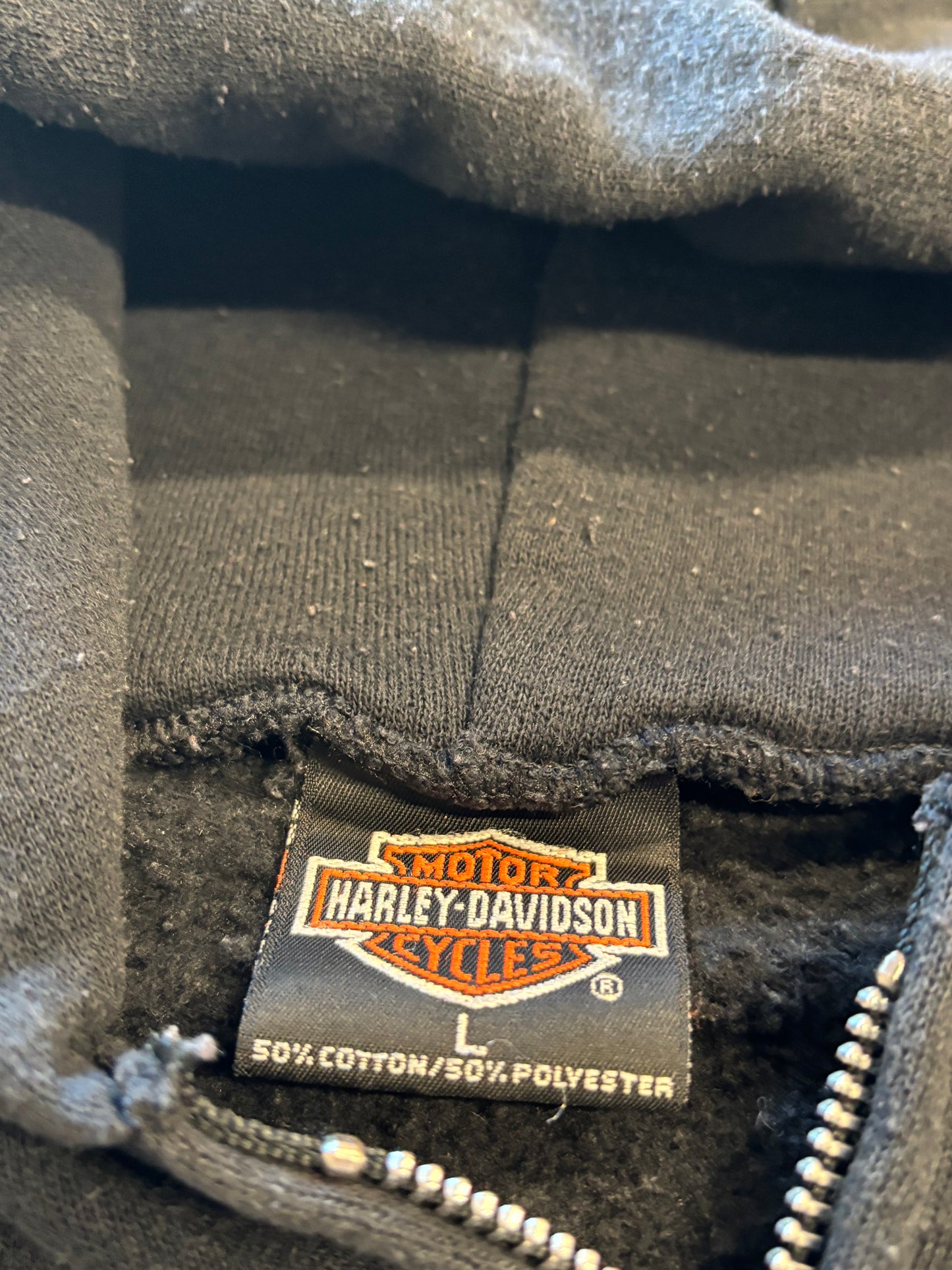 Vintage Harley Davidson Zip up hoodie size large