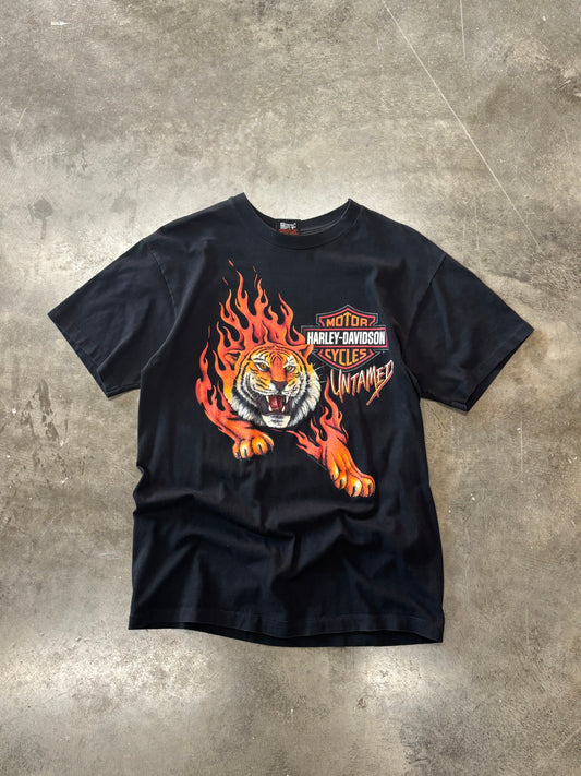 Vintage Harley Davidson Untamed Tiger shirt size medium