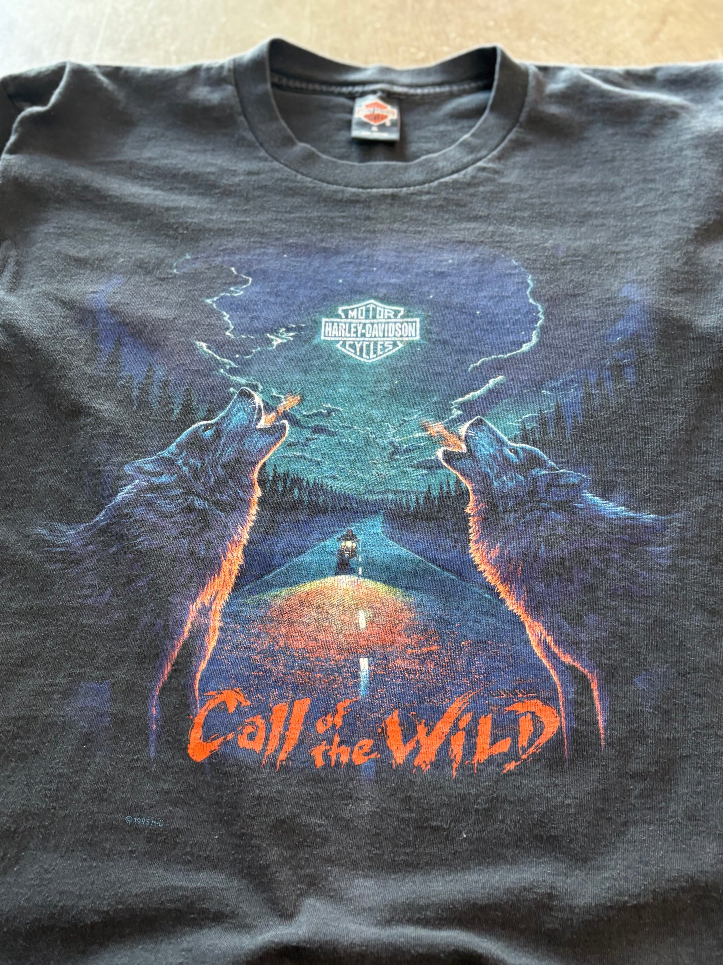 Vintage Harley Davidson Call of the Wild shirt size xl