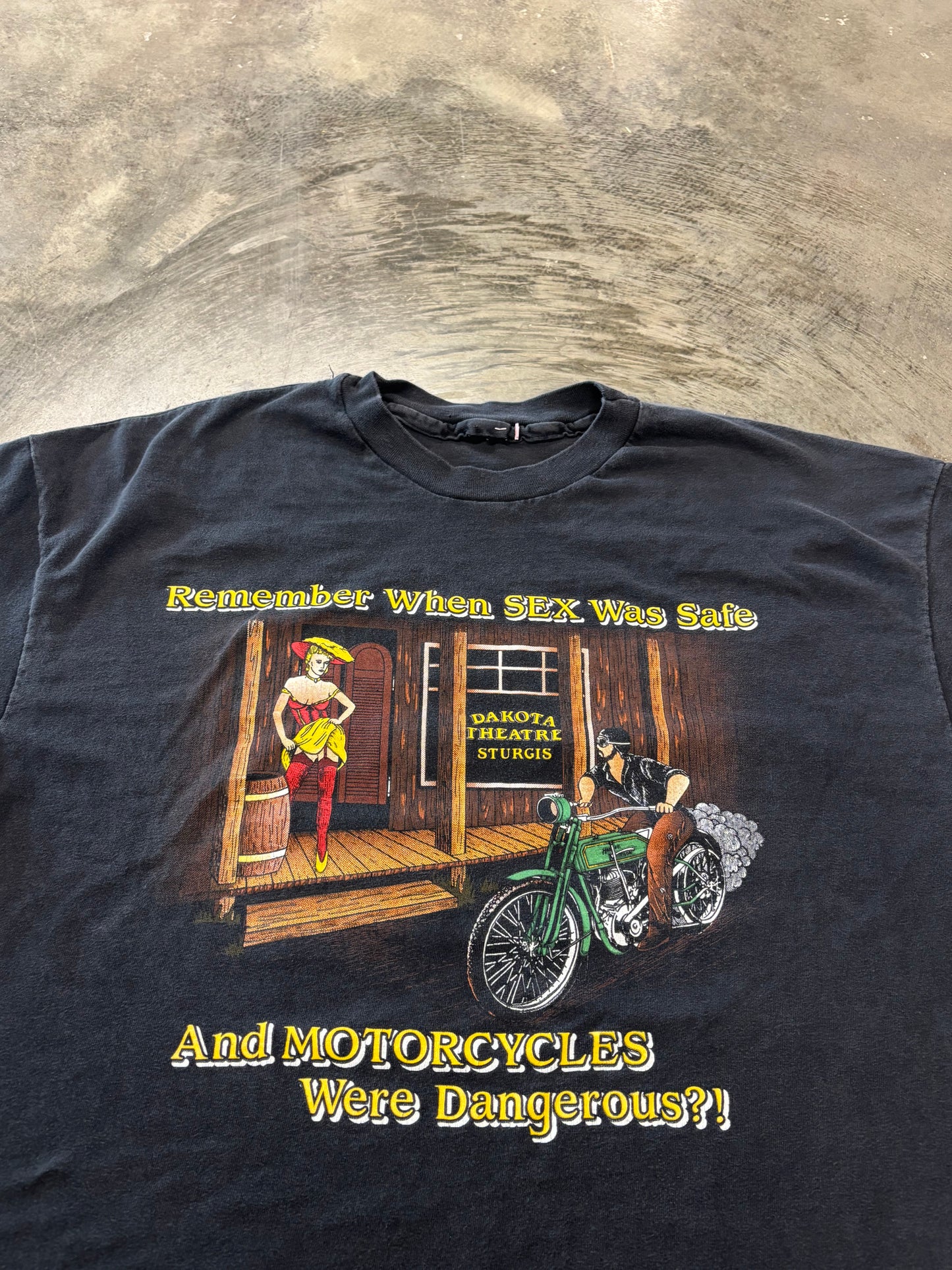 Vintage Harley Davidson safe sex shirt size xl