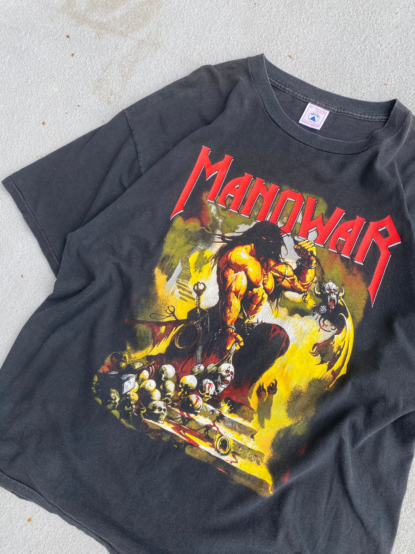 Vintage MANOWAR shirt Size XL