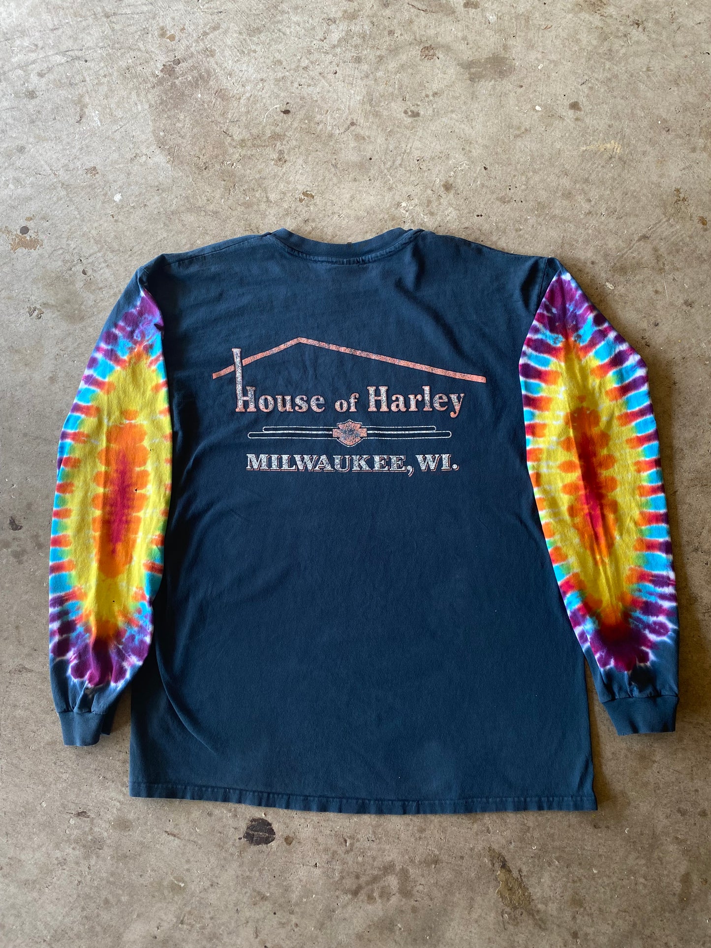 Vintage 90’s Harley Davidson Rainbow Long sleeve Size Extra Large