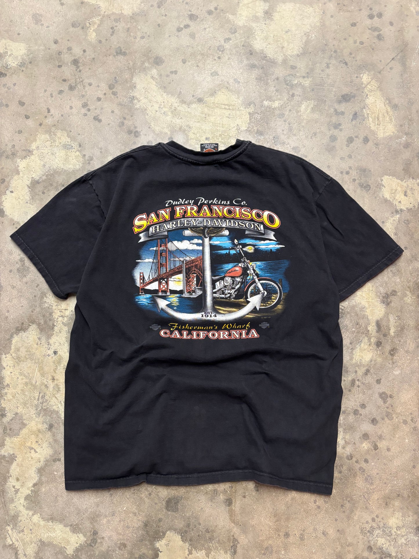 Vintage Harley Davidson shield logo shirt size extra large