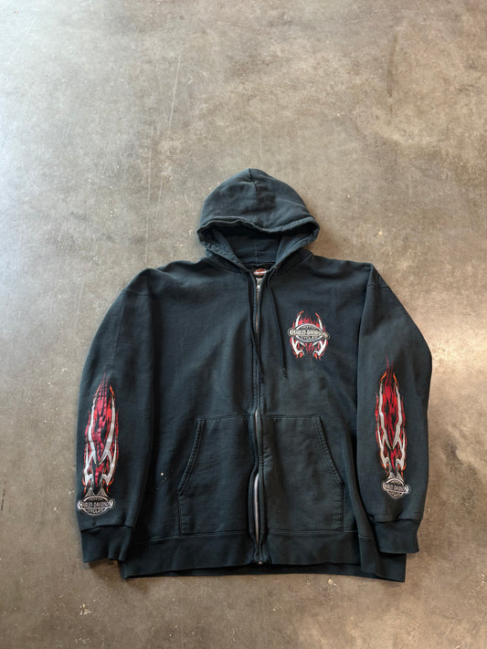 Vintage Harley Davidson zip up hoodie size xl