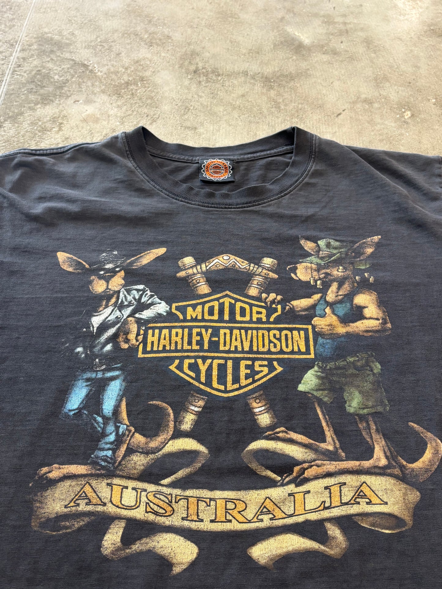 Vintage Harley Davidson Australia Kangaroo shirt size xl