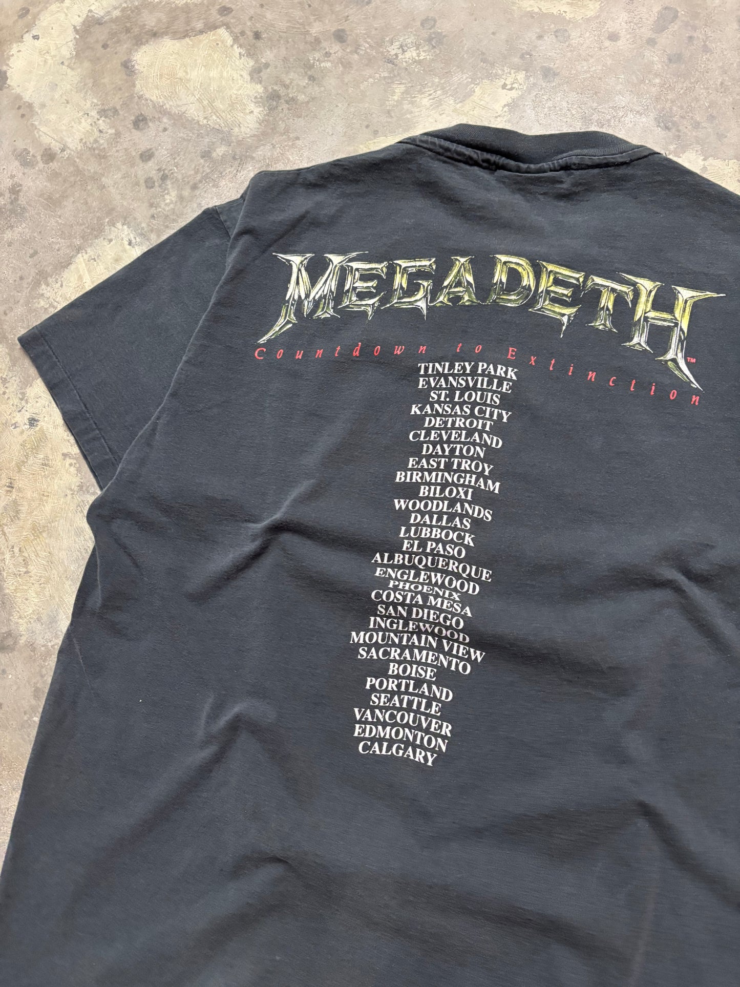 Vintage Megadeth shirt size XL