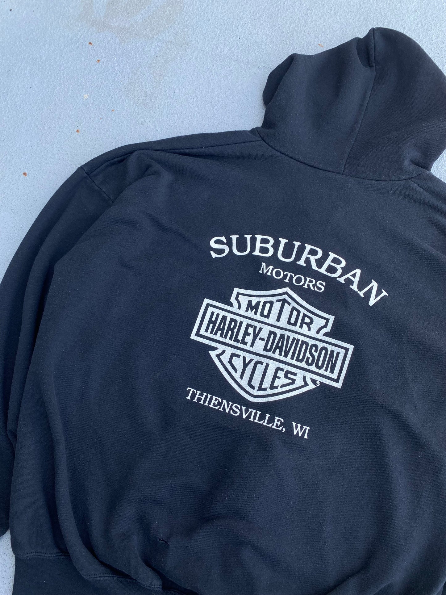 Vintage Harley Davidson Hoodie Zip Up Size XXXL