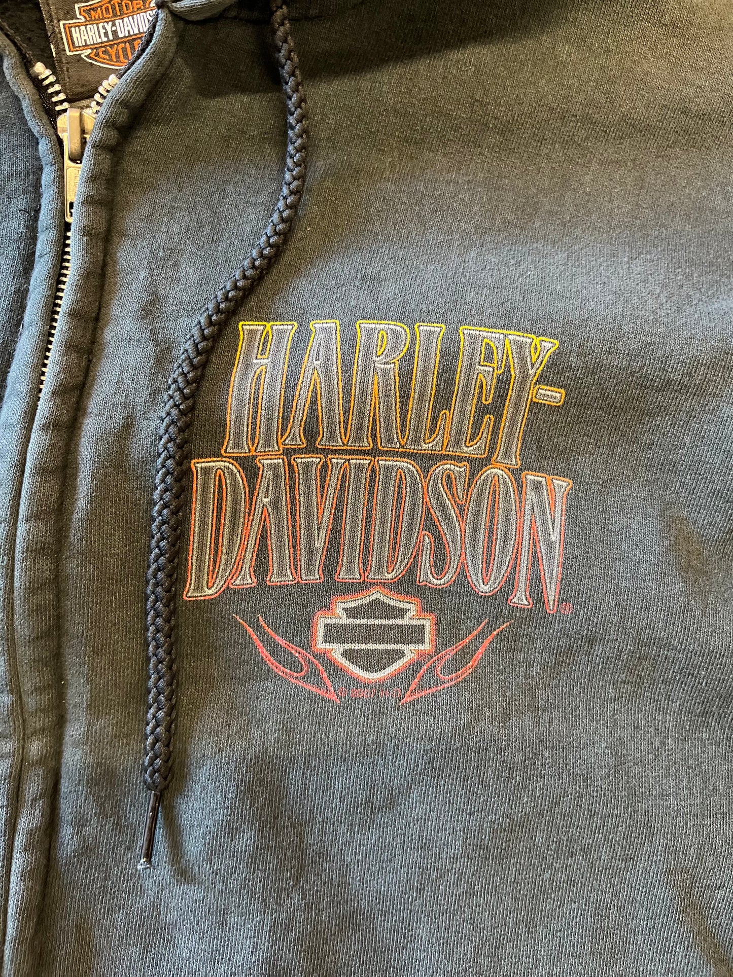Vintage Harley Davidson LA zip up size large