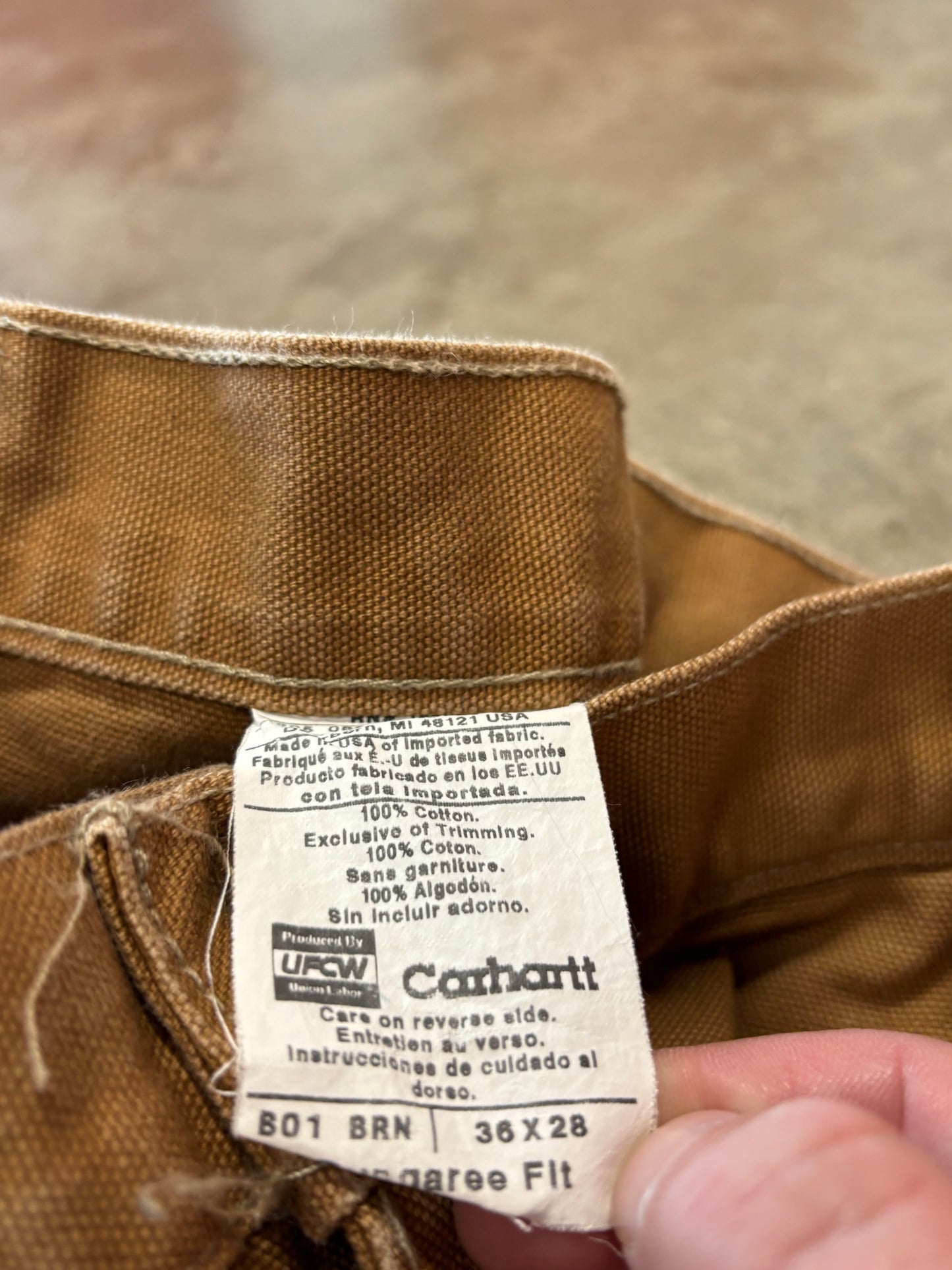Carhartt tan double knees