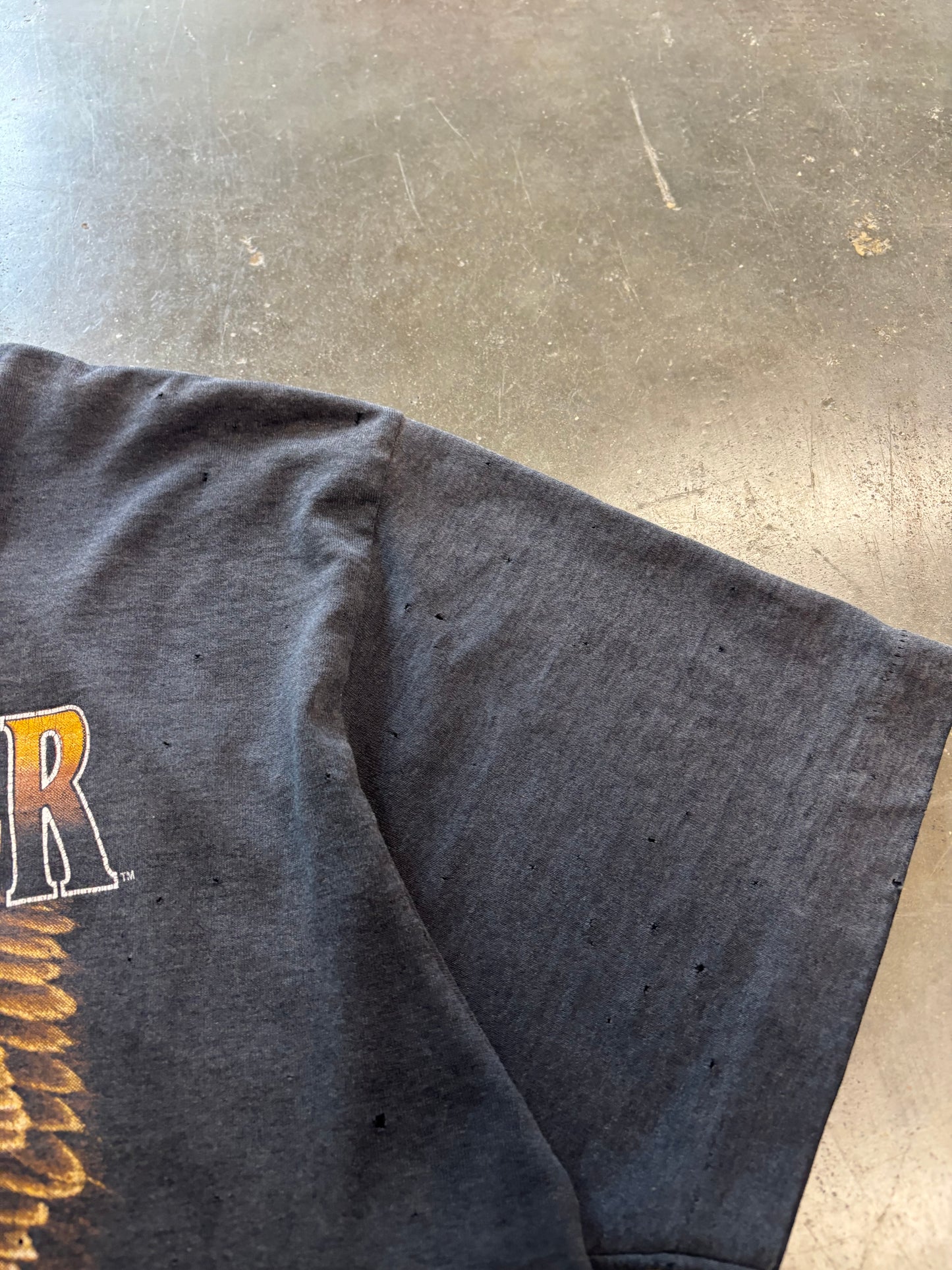 Vintage Thrashed American Biker shirt size XL