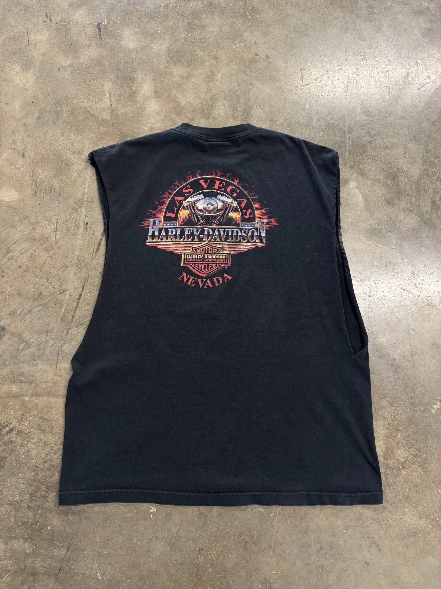 Vintage Harley Davidson chopped cut off shirt size xxl