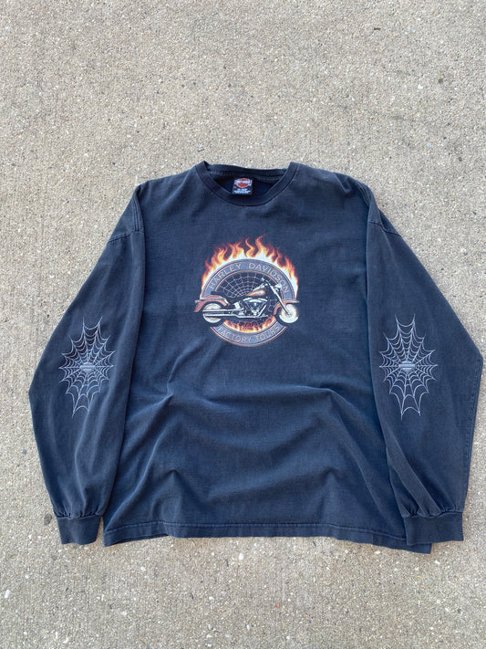 Vintage Harley Davidson Budget spiderweb size XXL SHIRT