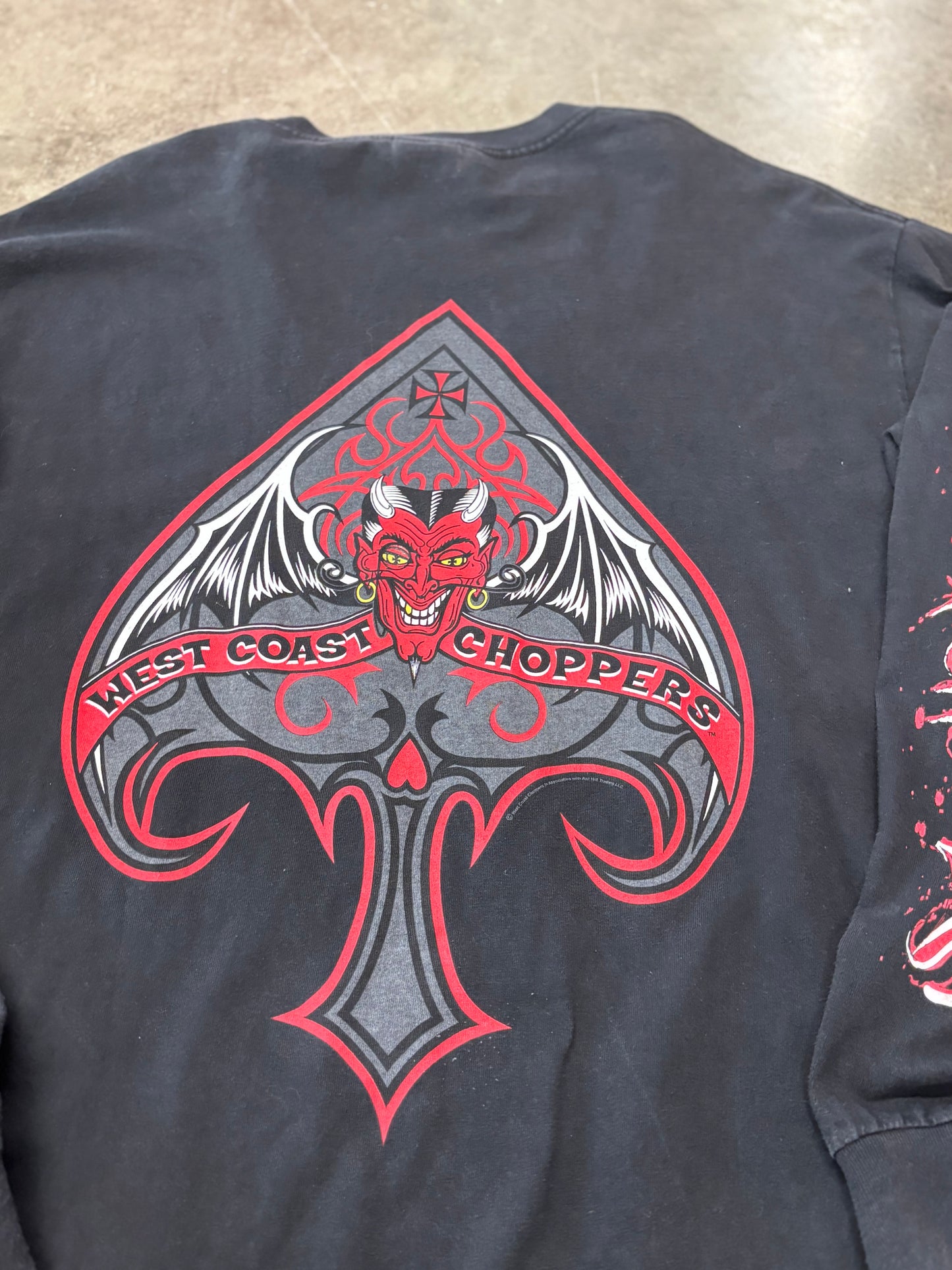 Vintage West coast choppers Devil long sleeve size extra large