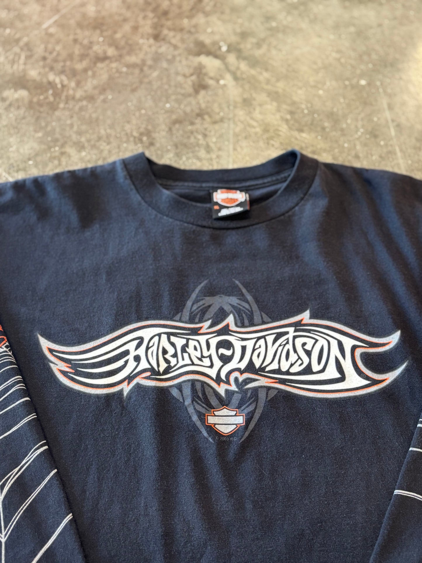Vintage Harley Davidson spiderweb size xl