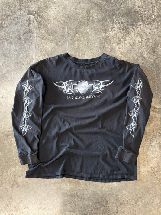 Vintage Harley Davidson Barbed Wire long sleeve size xxl