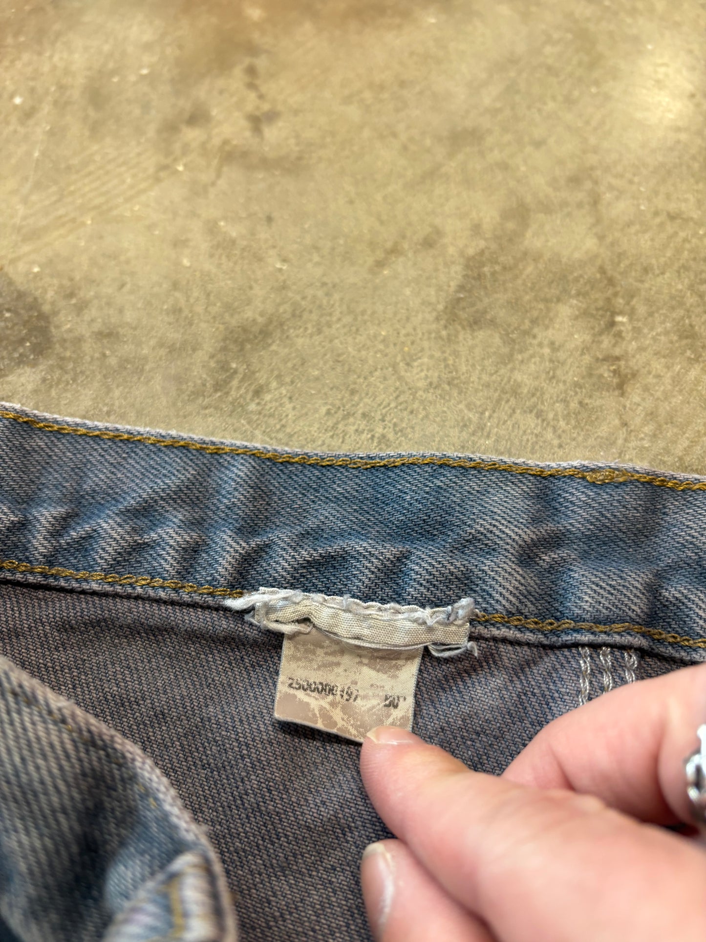 Denim dyed carhartt double knees