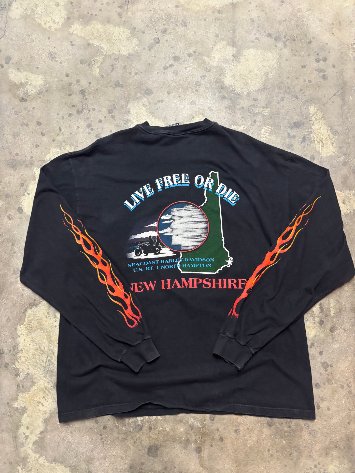 Vintage Harley Davidson Eagle screaming long sleeve size xxl