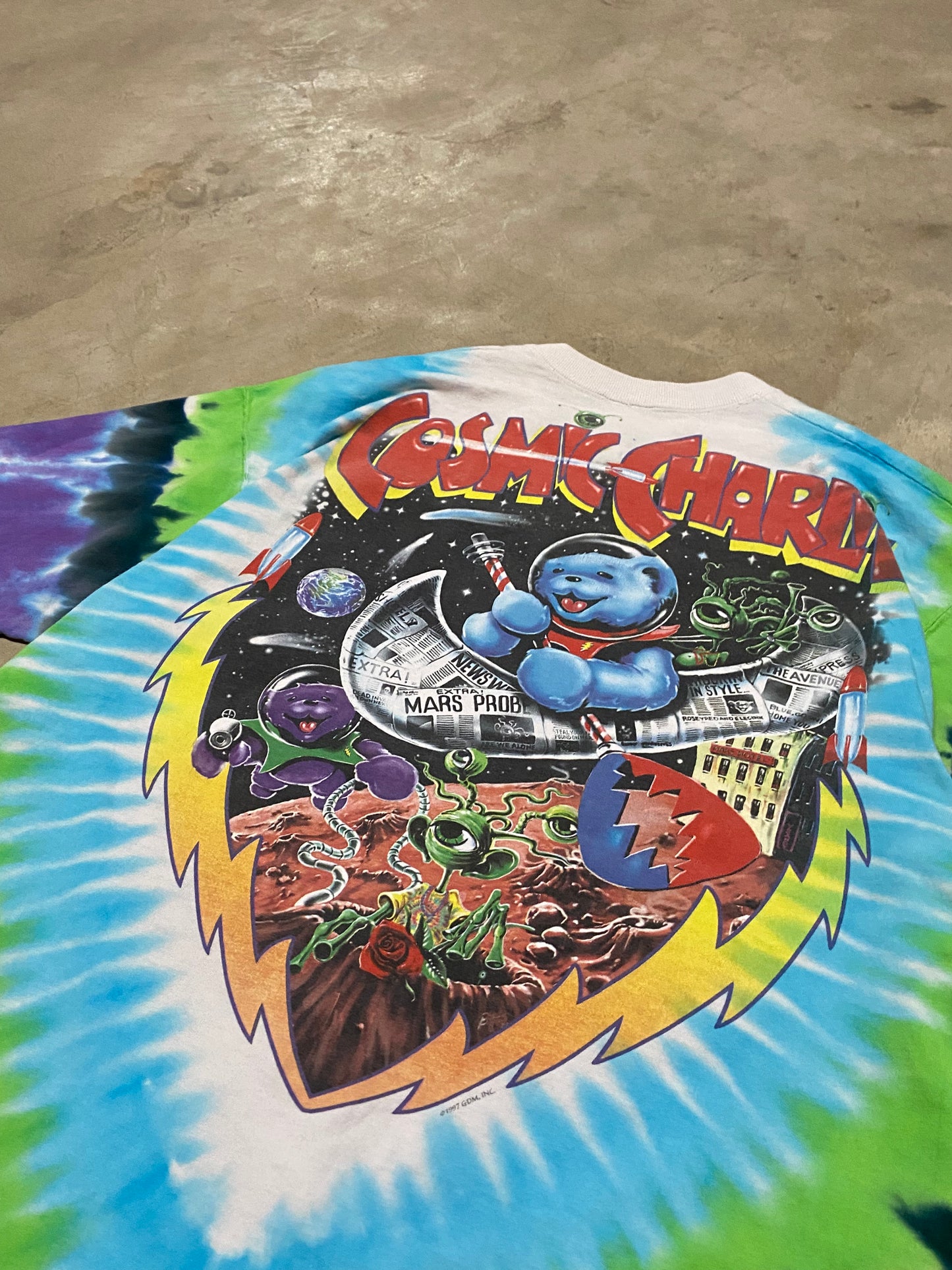 Vintage Grateful Dead Cosmic Charlie Band shirt Size XL