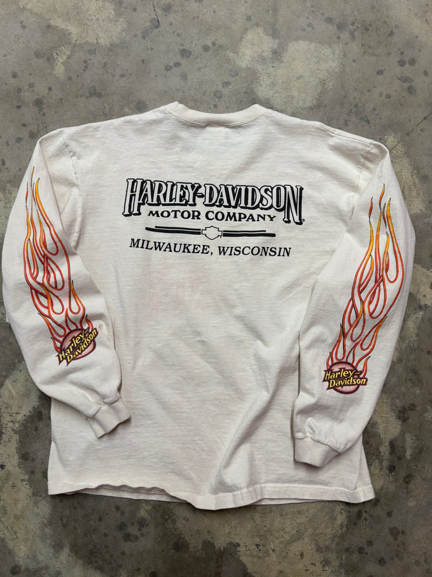 Vintage Harley Davidson Feel the heat long sleeve size large