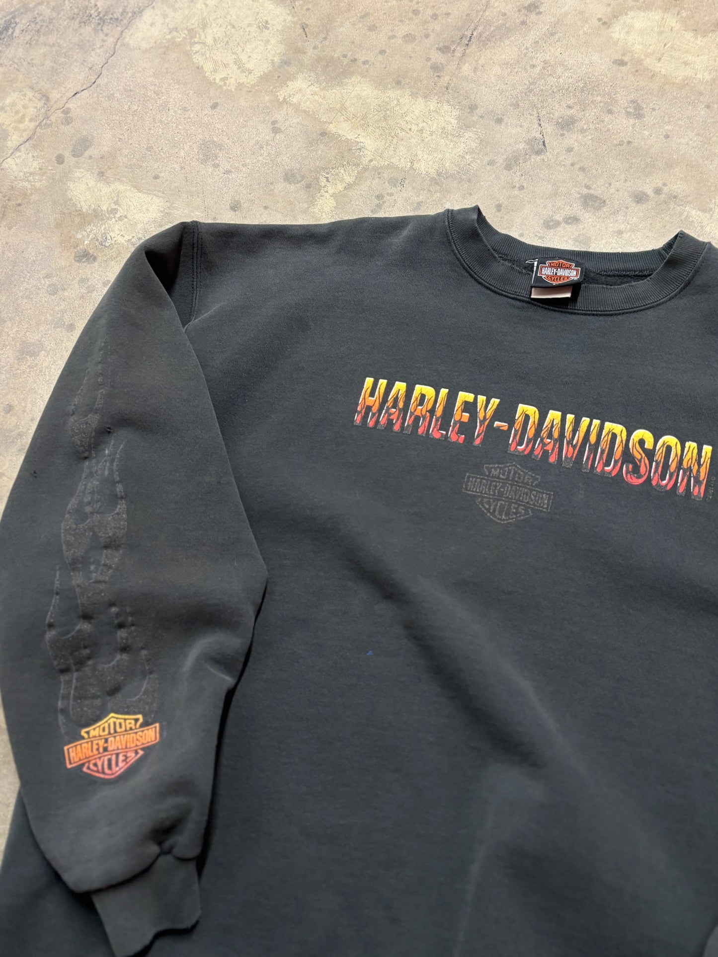 Vintage Harley Davidson Flame sweatshirt size XXL