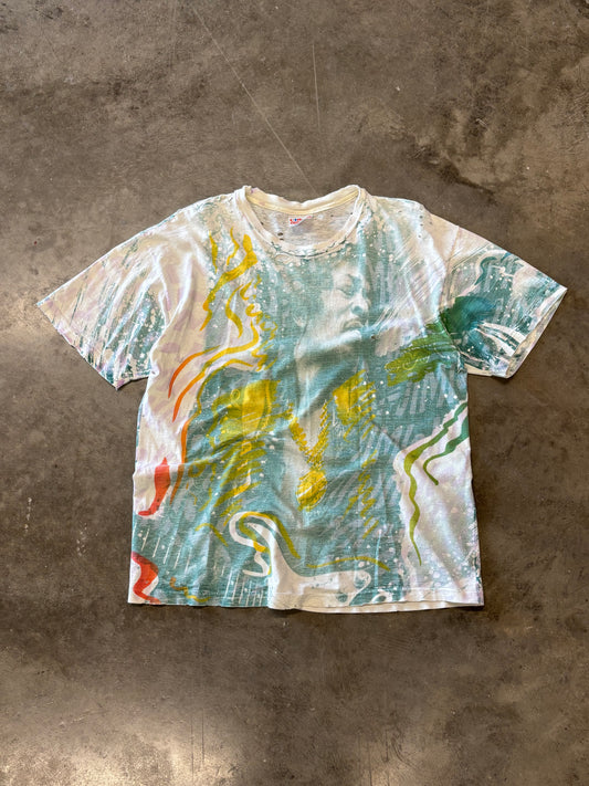 Vintage Jimi Hendrix AOP shirt size large