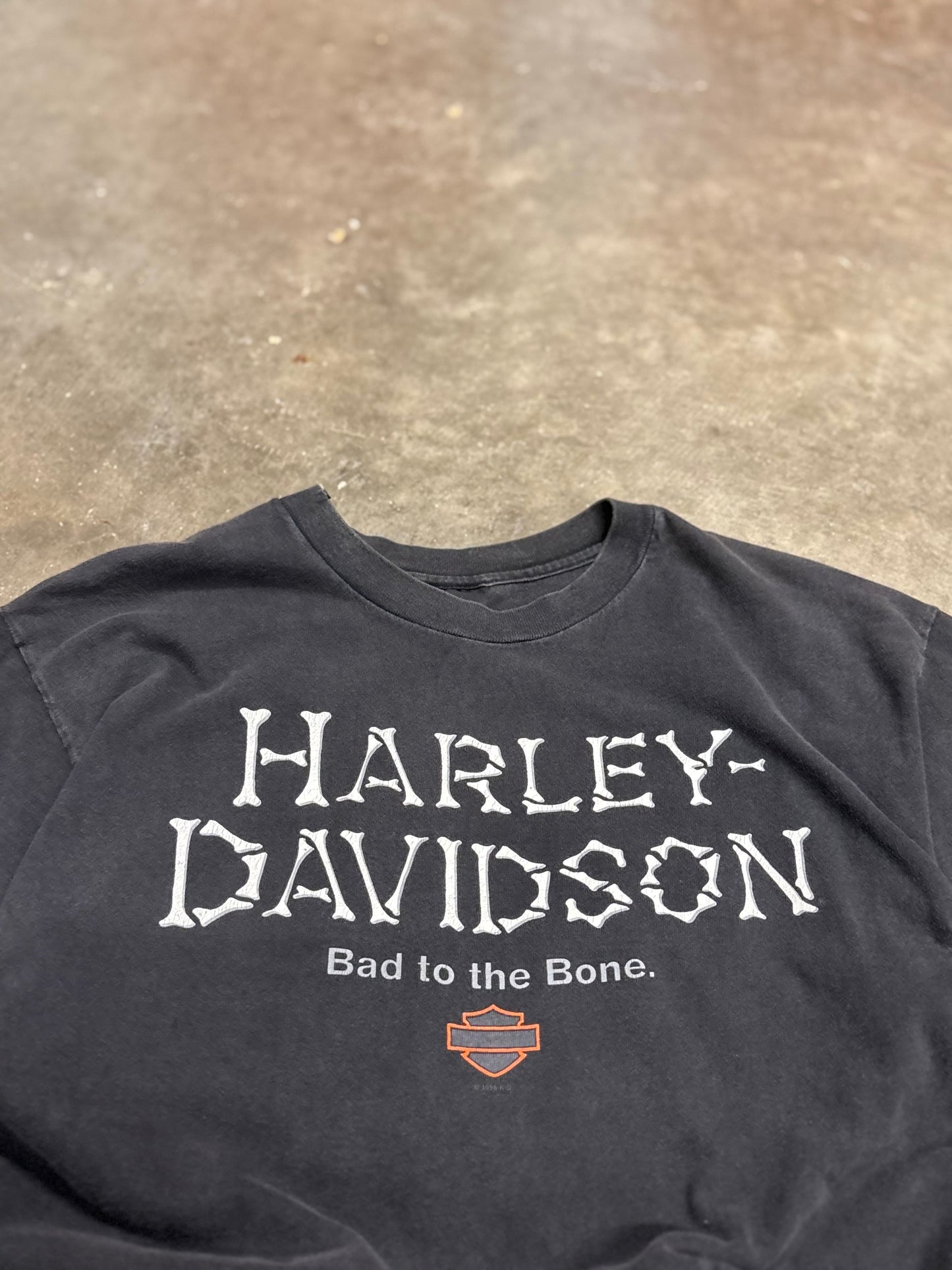 Vintage Harley Davidson bone shirt size large
