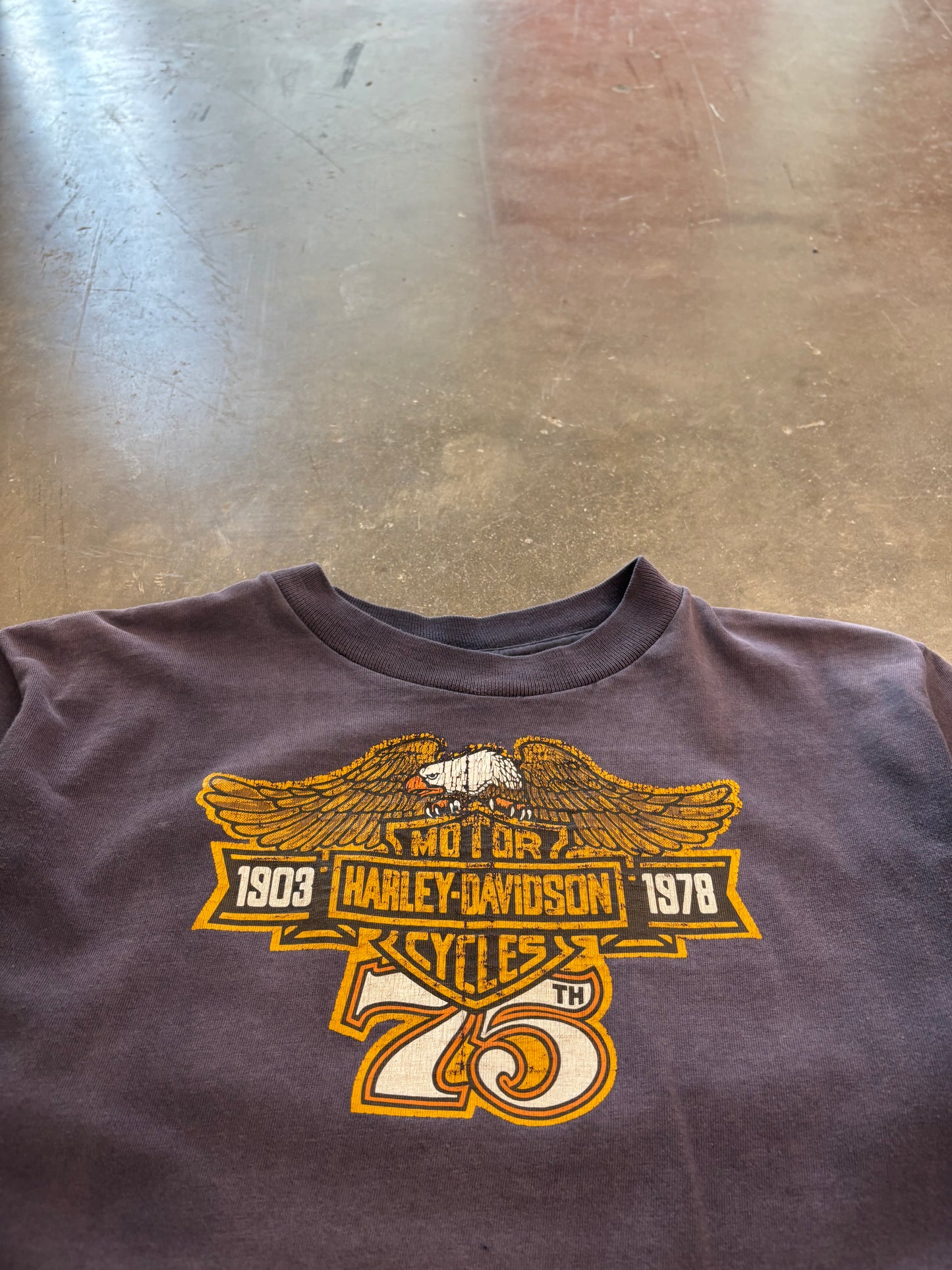 Vintage 70’s faded Harley Davidson shirt size large