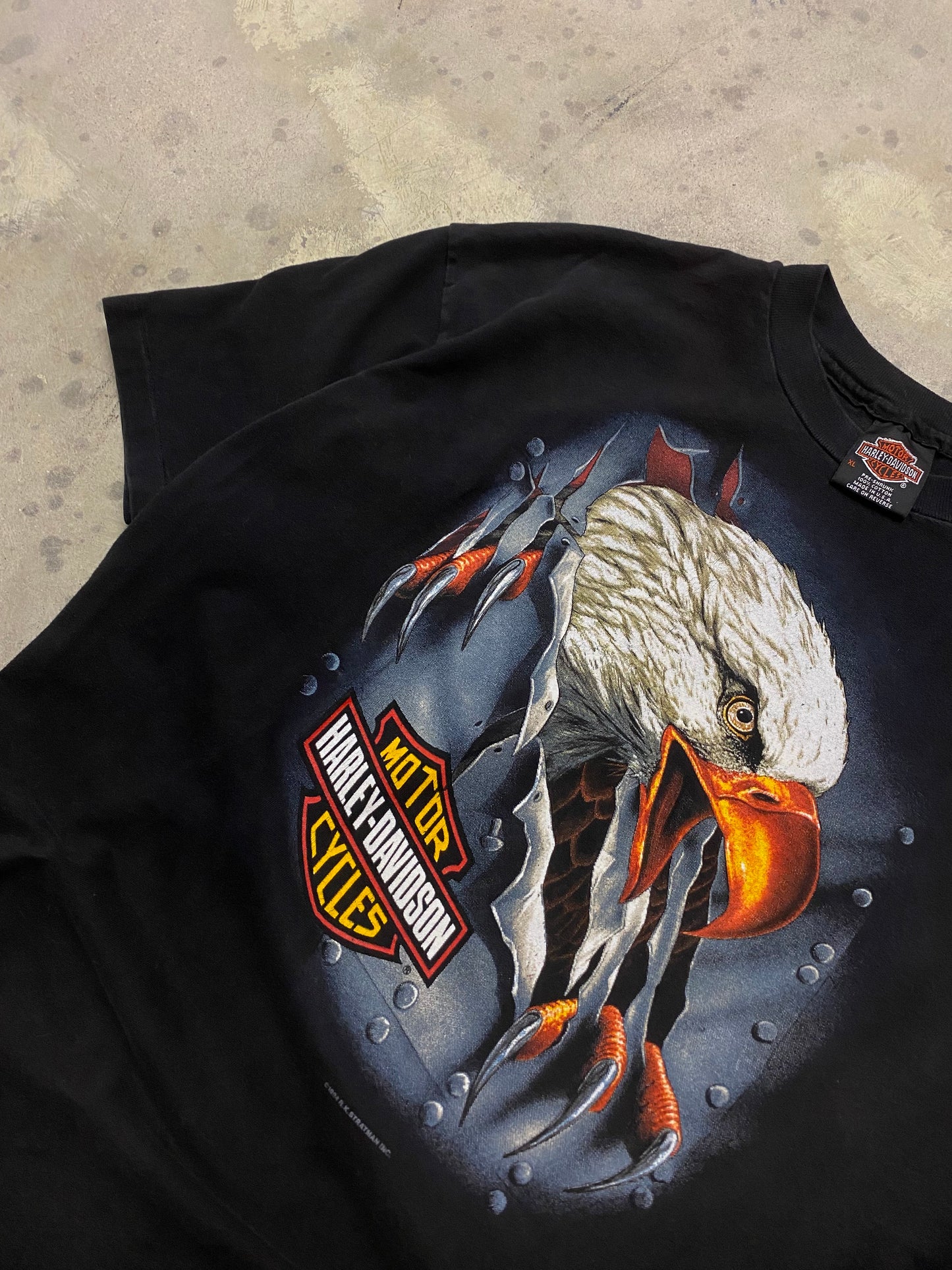 Vintage Harley Davidson Woah this eagle goin crazy size xl